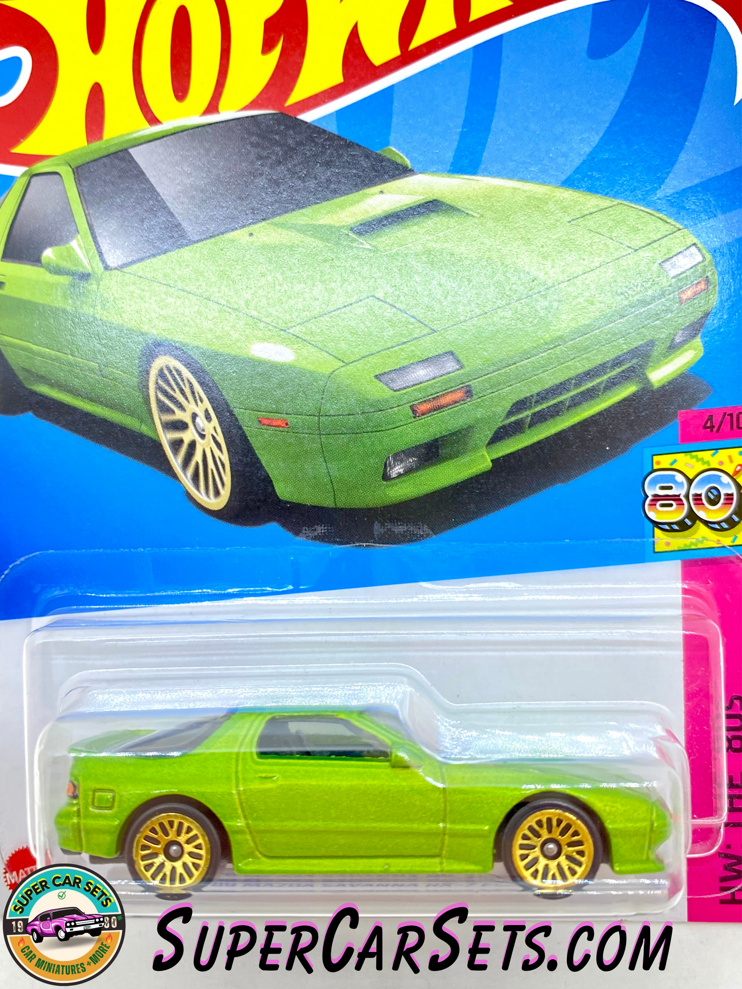 89 Mazda Savanna RX-7 FC35 (green colour) - Hot Wheels HW: The ‘80s - 2023 (4/10)