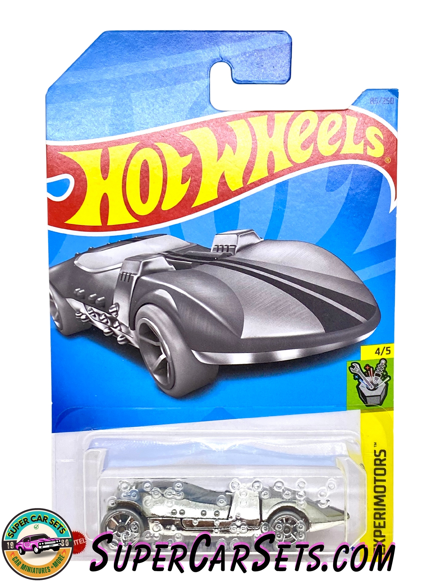 HW Braille Racer - Twin Mill (silver colour) - Hot Wheels Experimotors (4/5) (85/250)