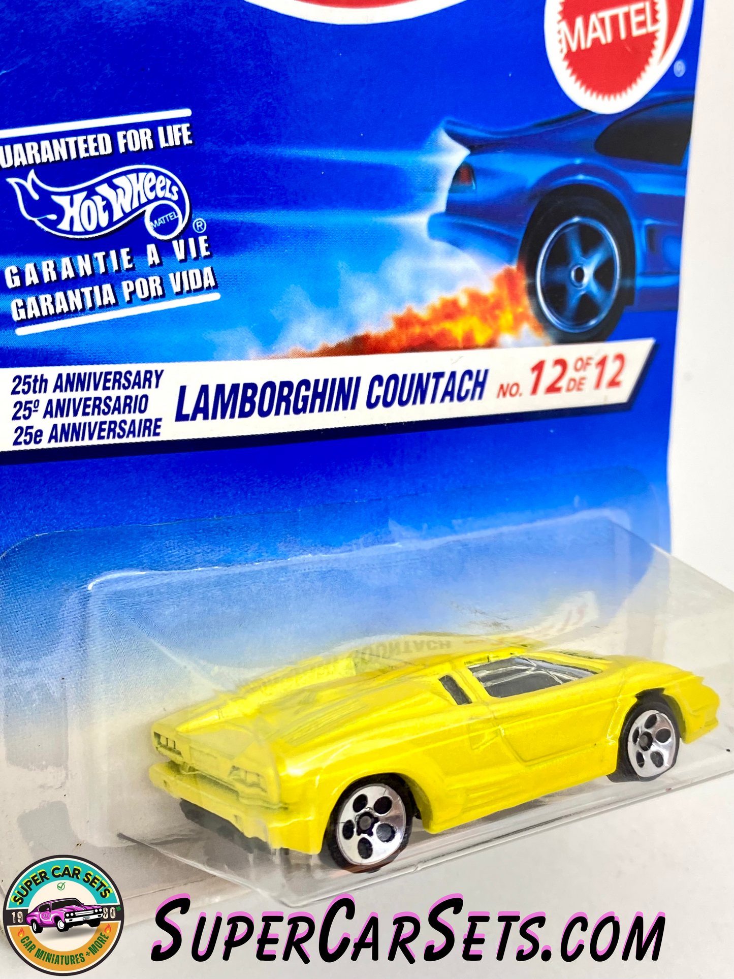 Hot Wheels (VINTAGE) (Year launched 1997) - 25th Anniversary Lamborghini Countach (12/12) (#16663)