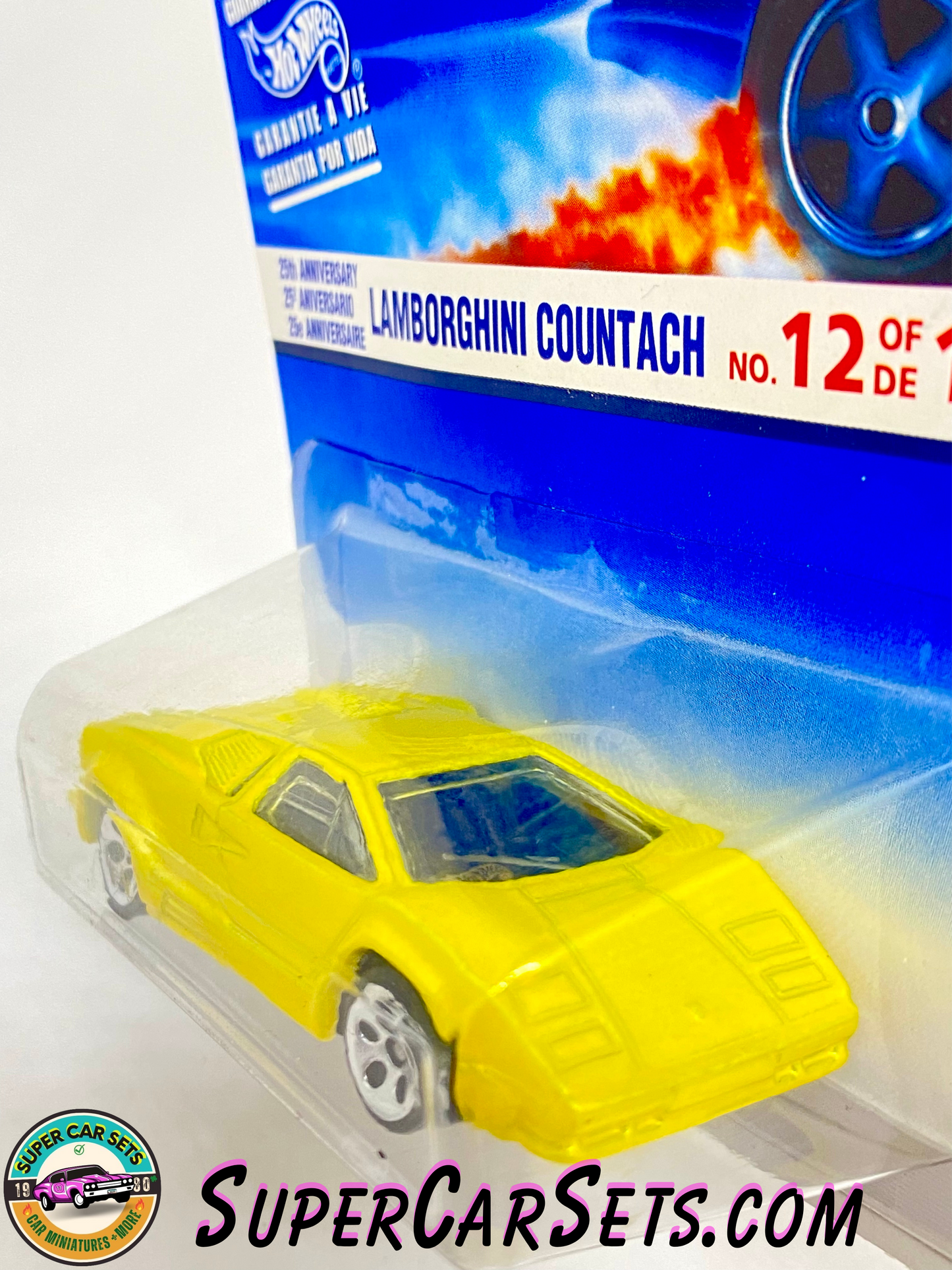 Hot Wheels (VINTAGE) (Year launched 1997) - 25th Anniversary Lamborghini Countach (12/12) (#16663)