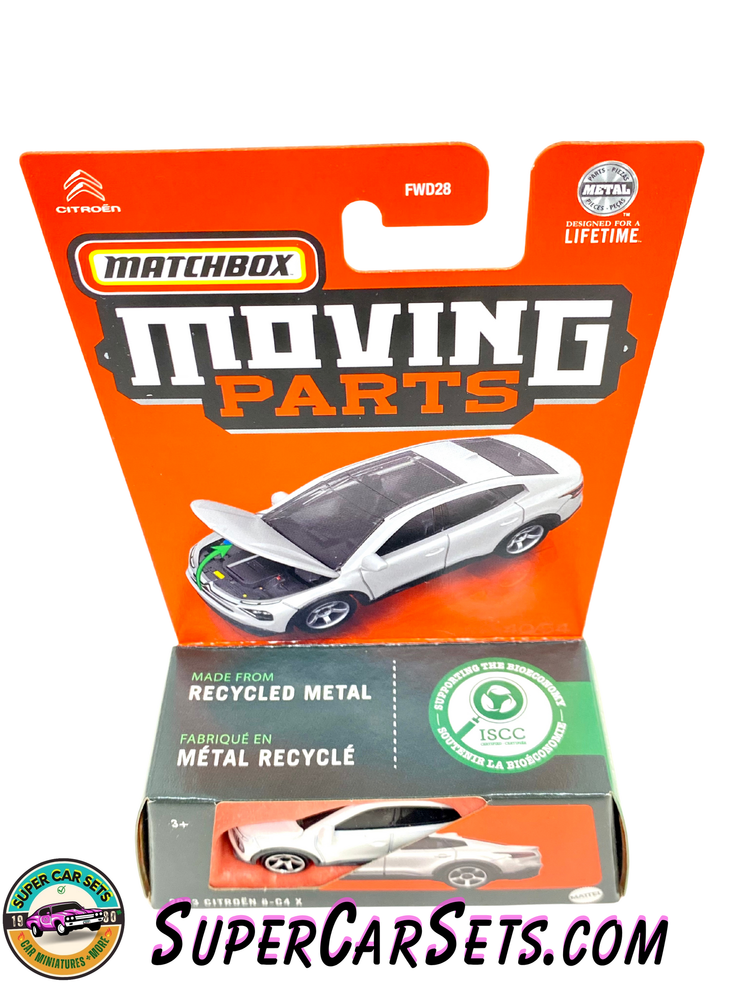 2023 Citroen e-C4 X (white colour) - Matchbox Moving Parts