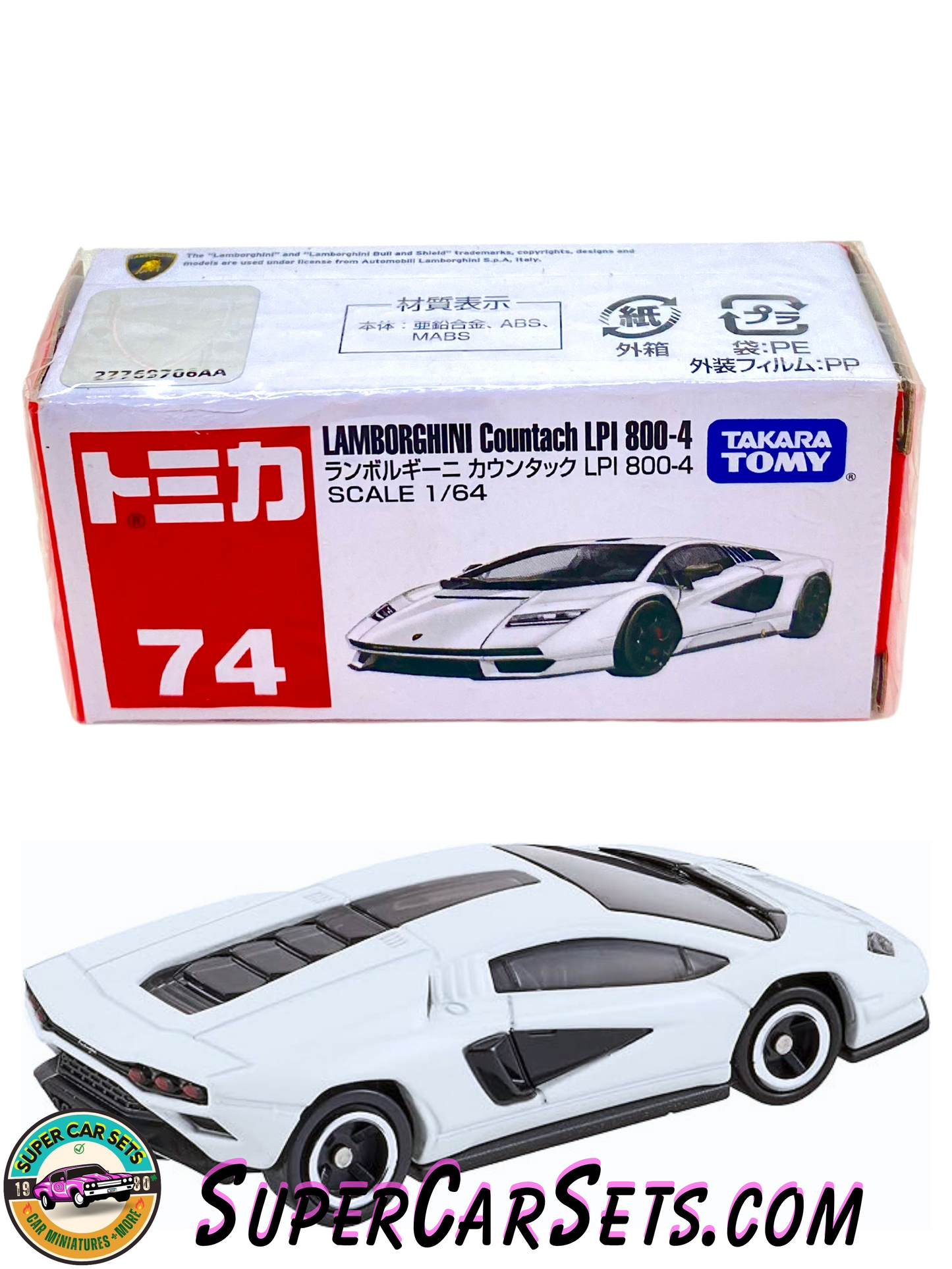 Lamborghini Countach LPI 800-4 (1:64 scale) - Tomica (#74)