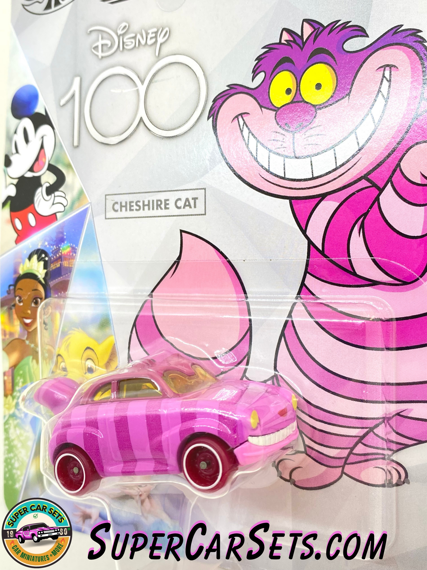 Hot Wheels Character Cars - Disney 100 Years - Cheshire Cat (card slightly bent)