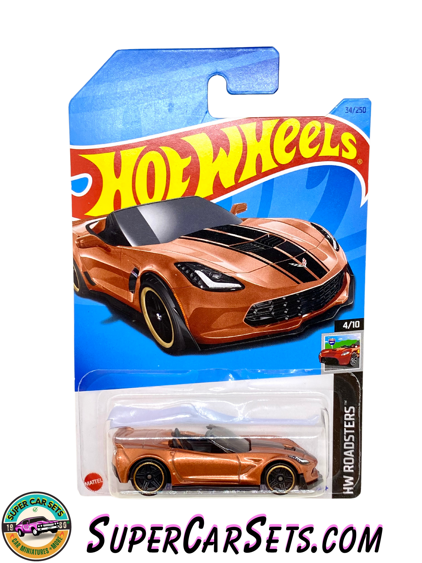 Corvette C7 Z06 Convertible (copper colour) - Hot Wheels HW Roadsters - 2023 (4/10) (34/250)