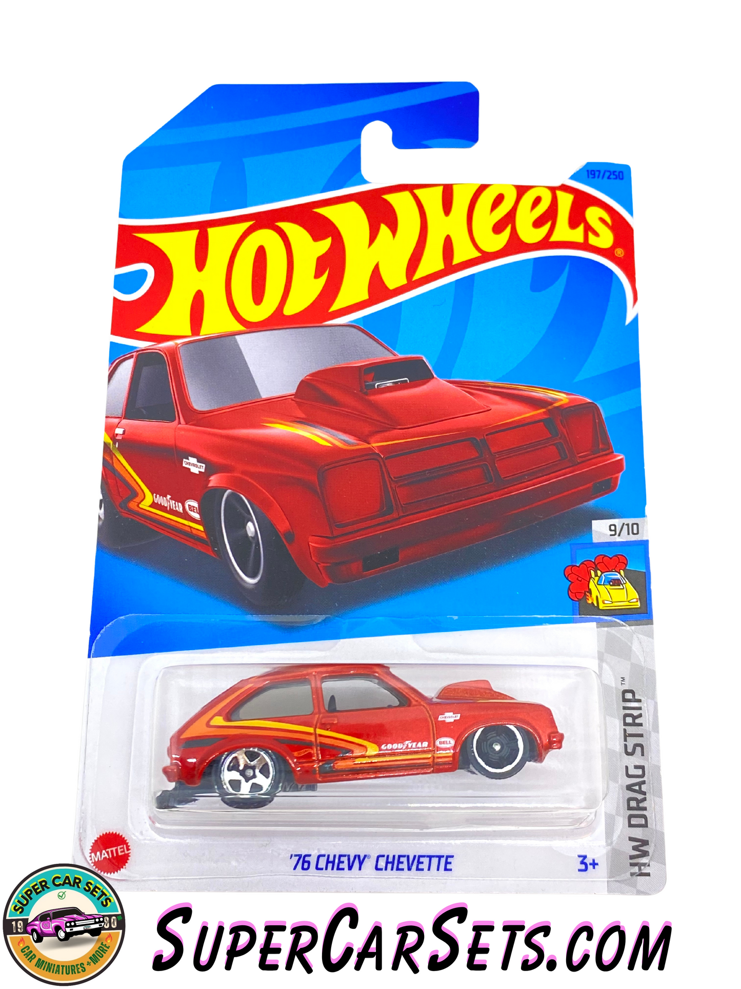 76 Chevy Chevette (red colour) - Hot Wheels HW Drag Strip - 2023 (9/10) (197/250)