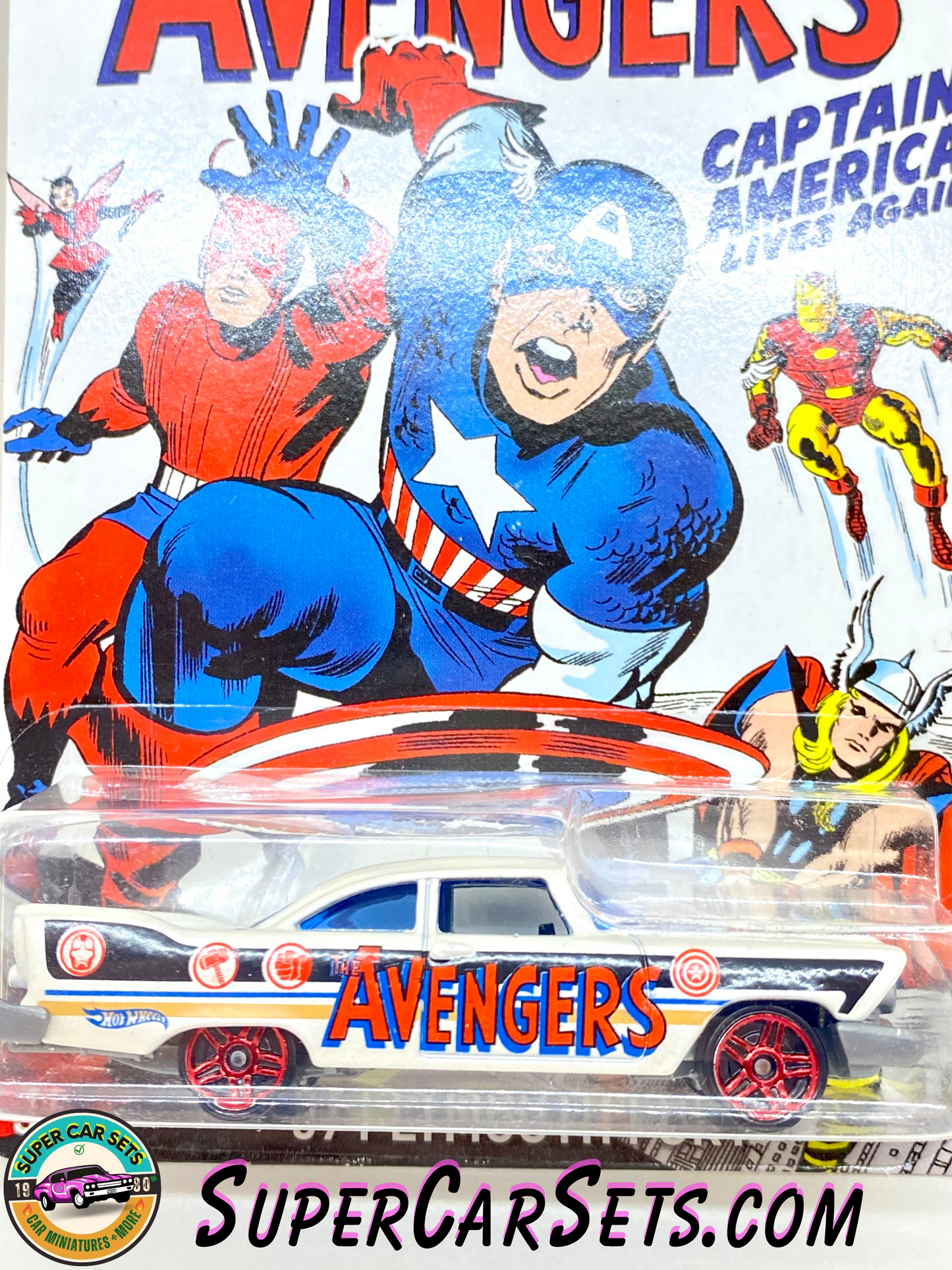 Hot Wheels - Captain America series  (6/8) - ’57 Plymouth Fury (Avengers)