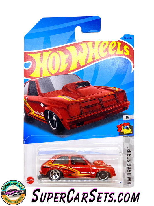 76 Chevy Chevette (red colour) - Hot Wheels HW Drag Strip - 2023 (9/10) (197/250)