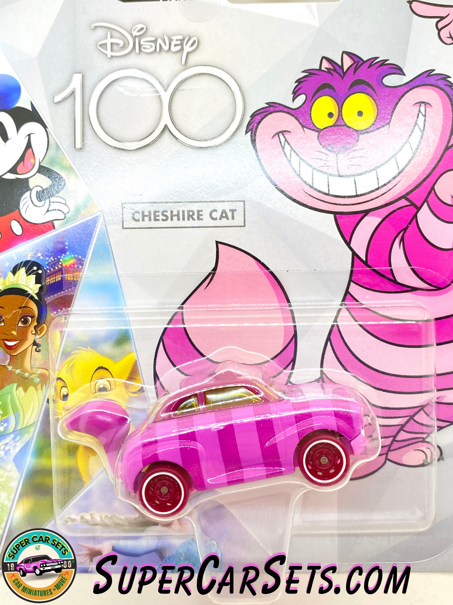 Hot Wheels Character Cars - Disney 100 Years - Cheshire Cat (card slightly bent)