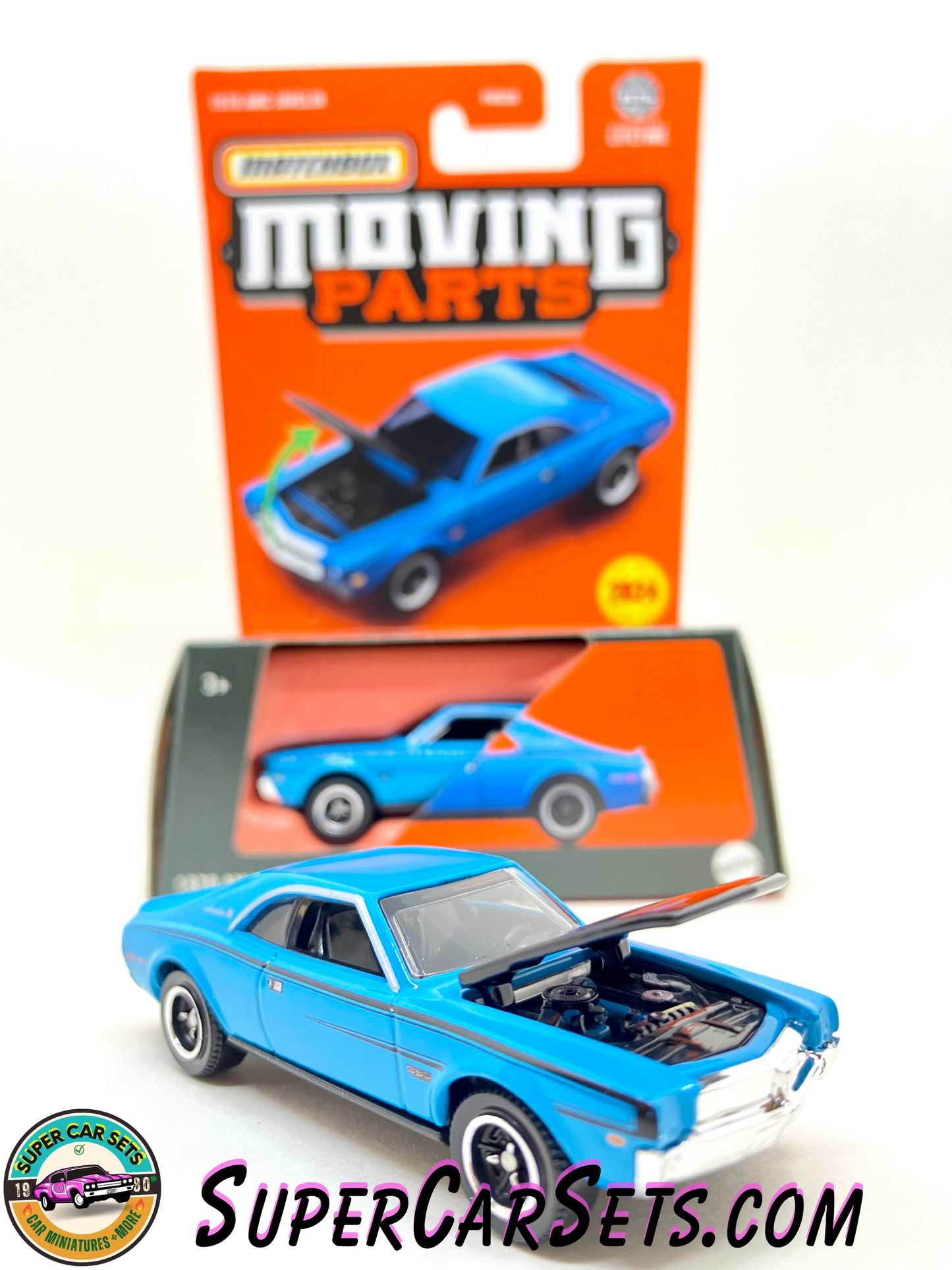 1970 AMC Javelin (blue colour) - Matchbox Moving Parts