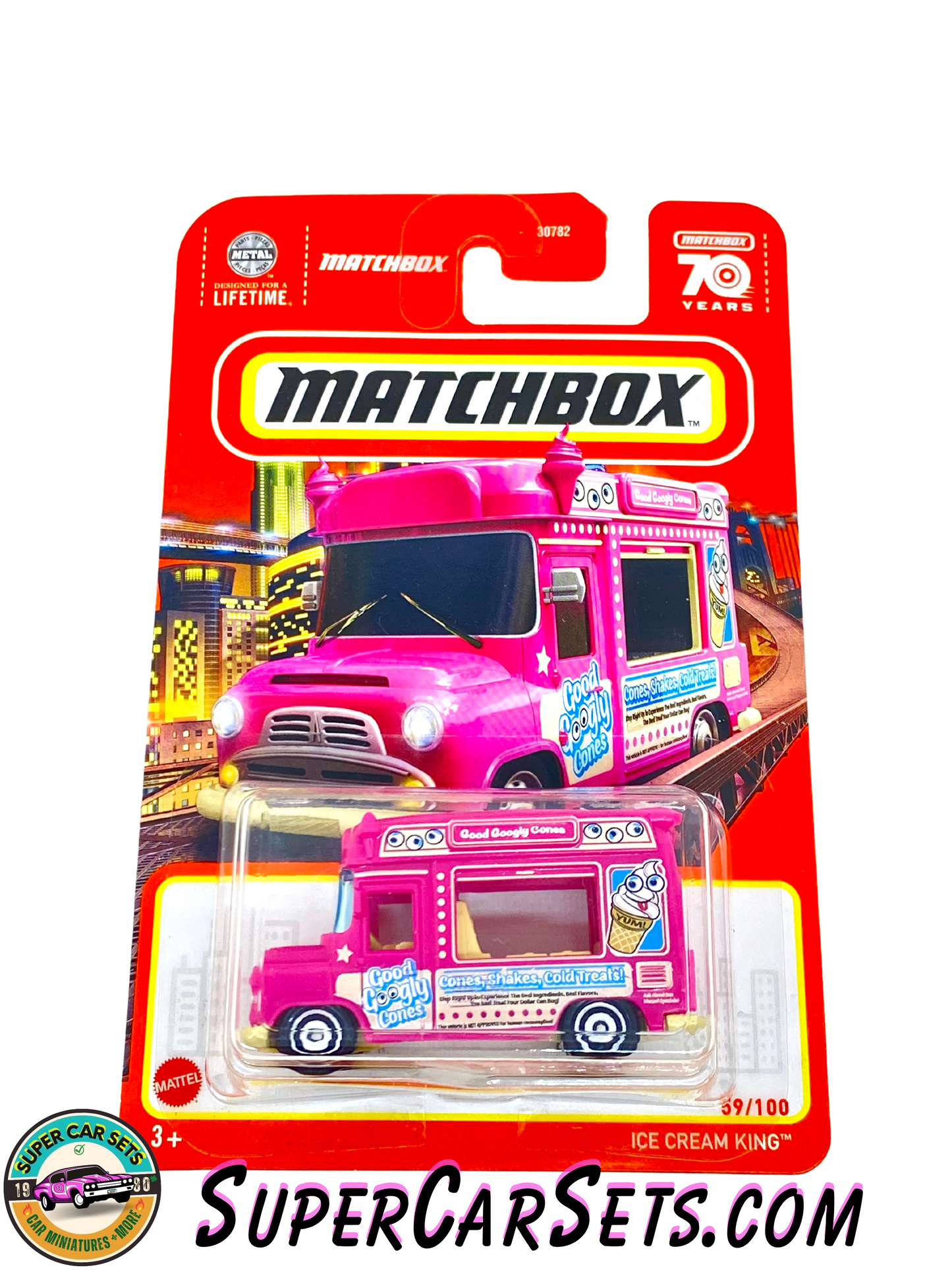 Matchbox - Ice Cream King - MBX Service (pink colour) (59/100)