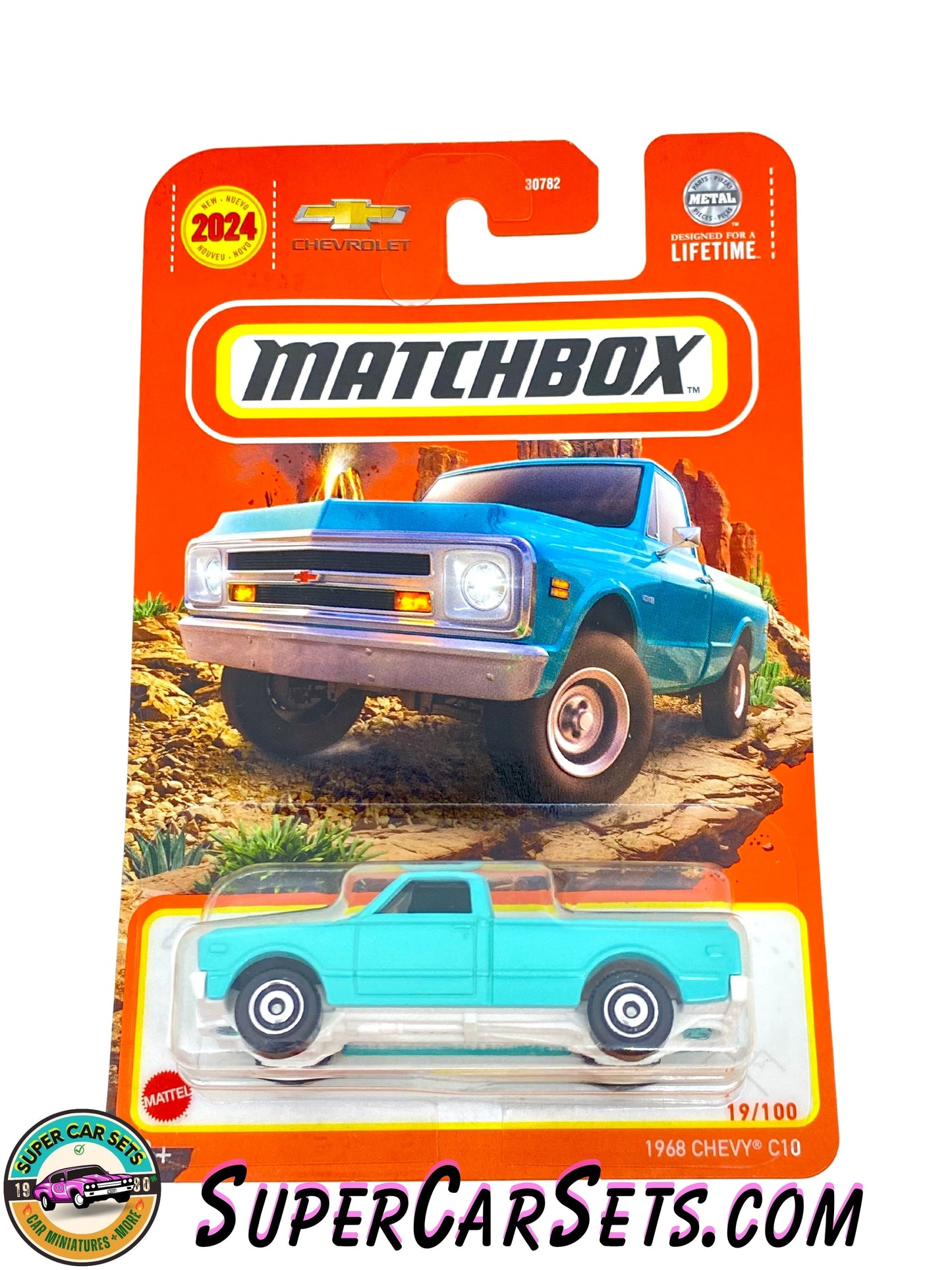 1968 Chevy C10 (Turquoise colour) - (19/100) - Matchbox