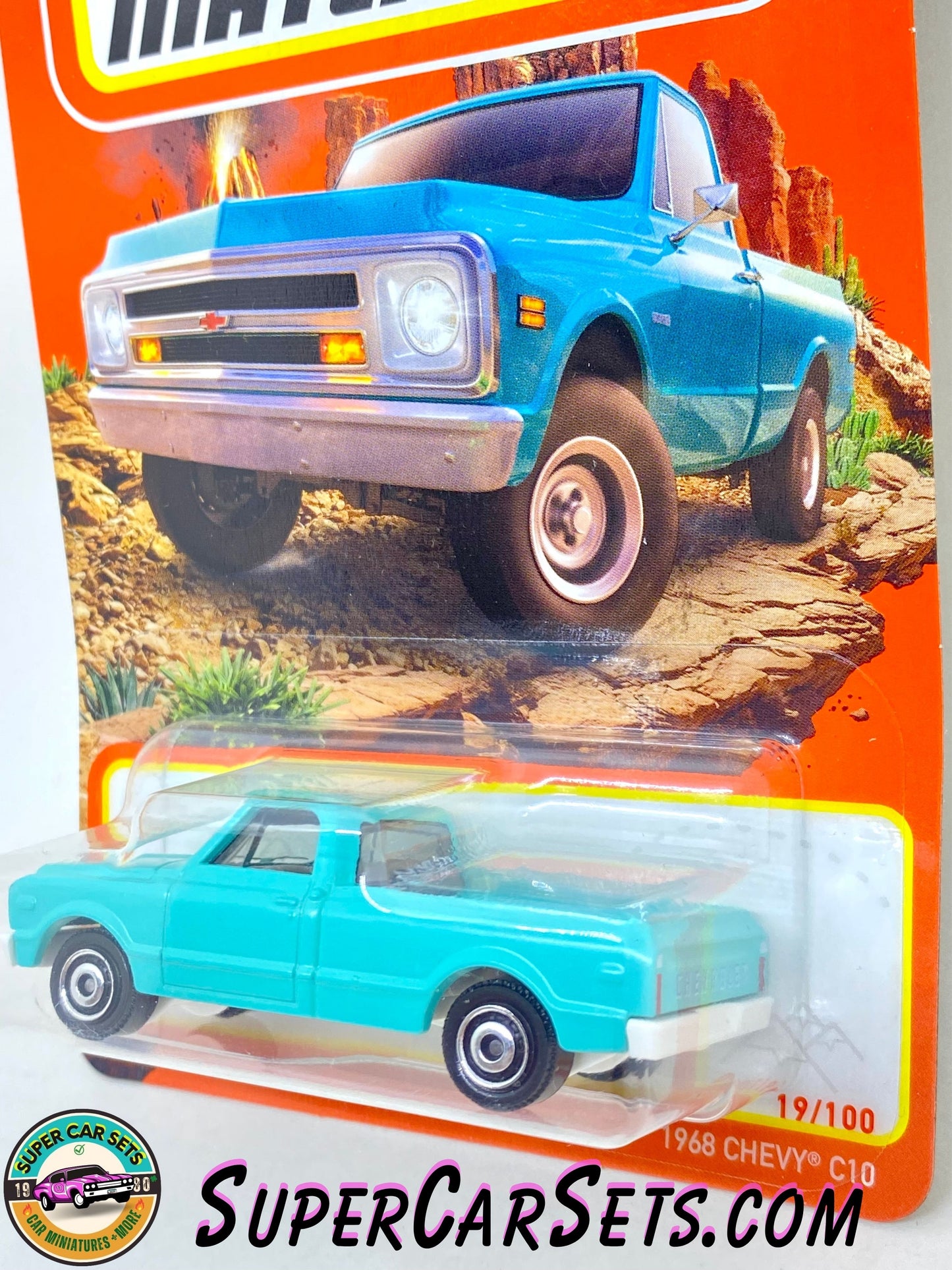 1968 Chevy C10 (Turquoise colour) - (19/100) - Matchbox