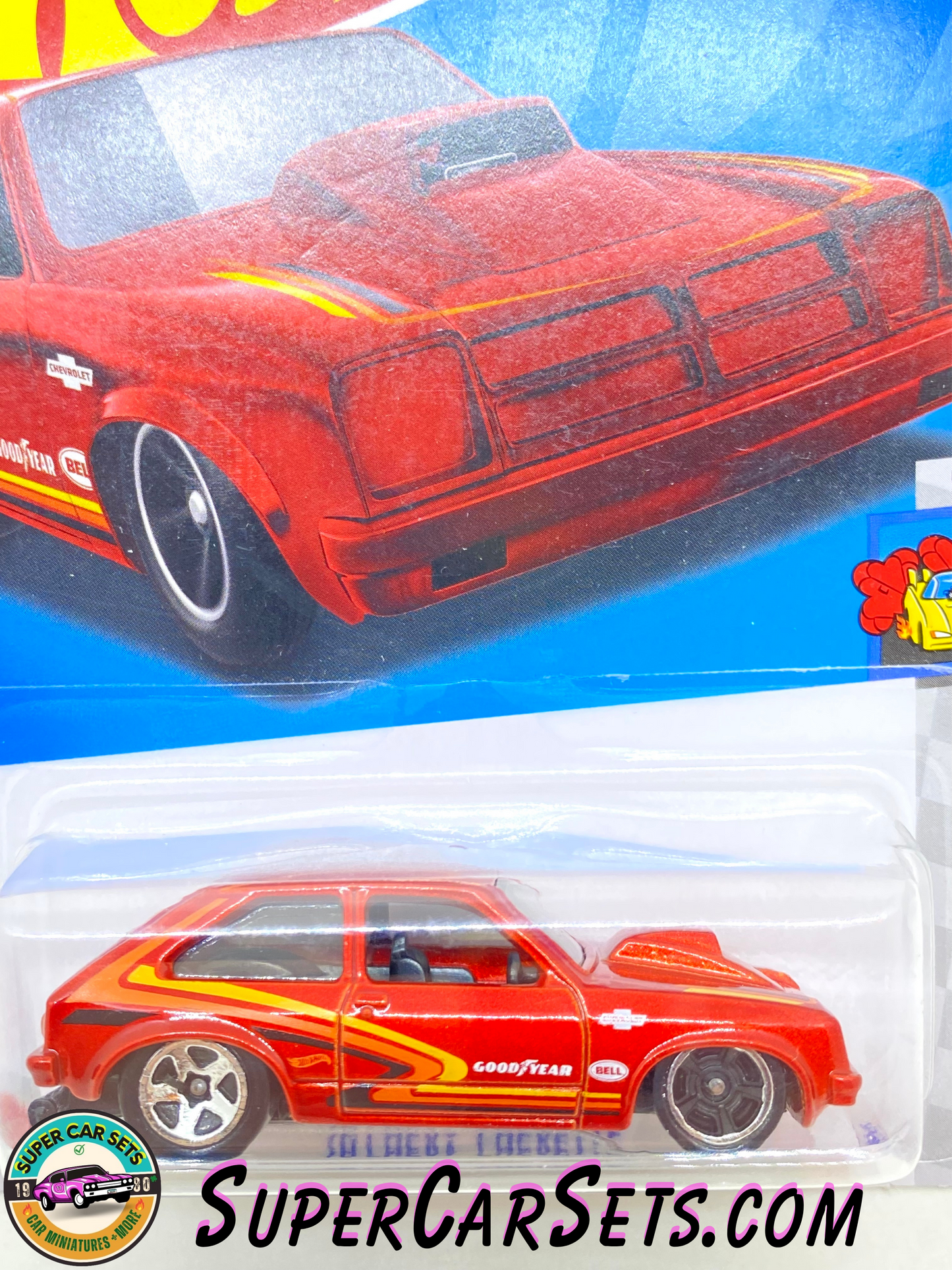 76 Chevy Chevette (red colour) - Hot Wheels HW Drag Strip - 2023 (9/10) (197/250)