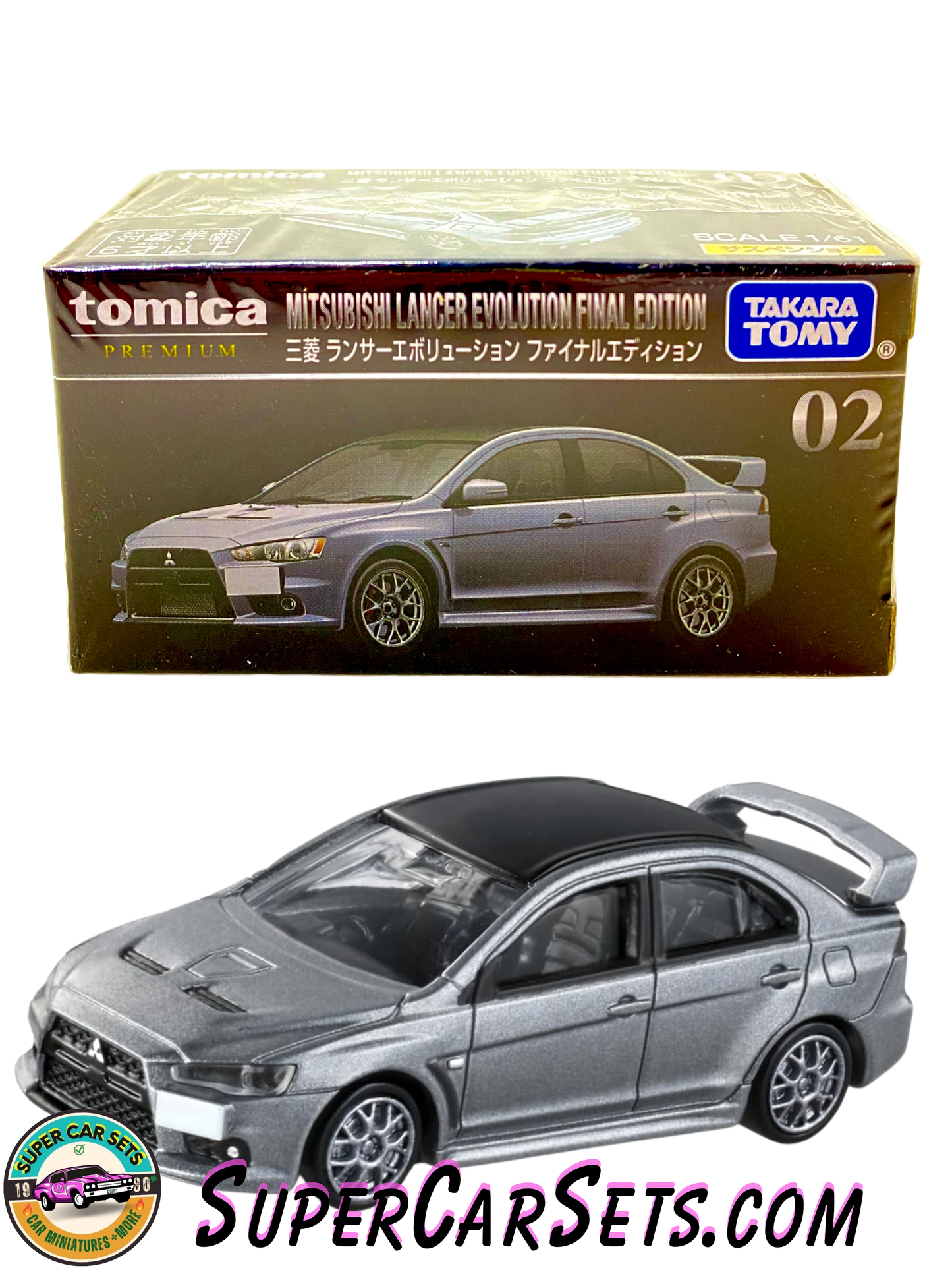 Tomica Premium - (#02) Mitsubishi Lancer Evolution Final Edition (1:61 scale)