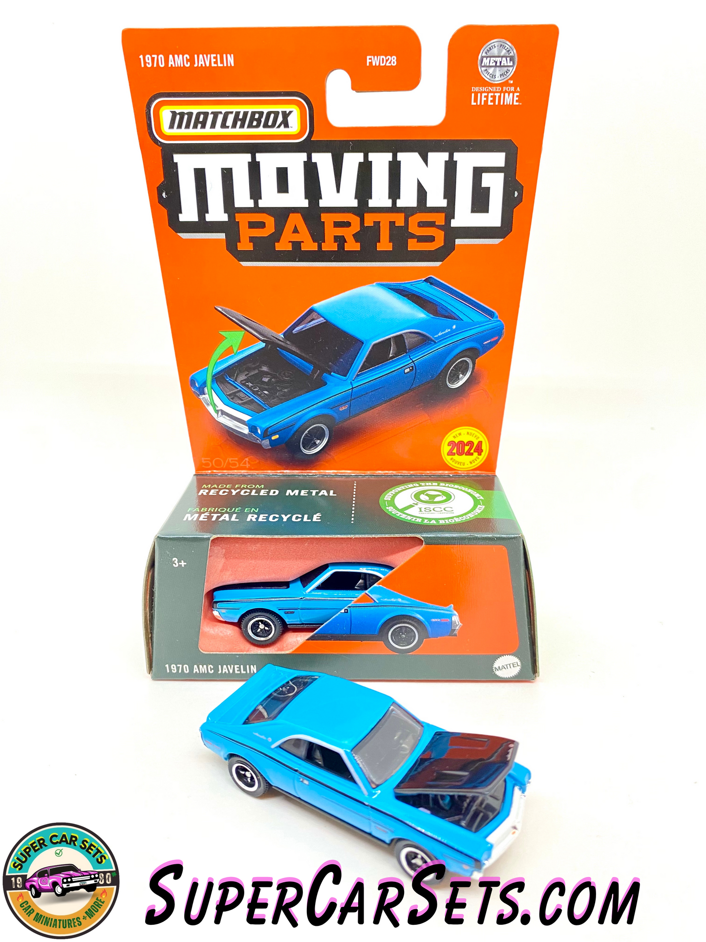 1970 AMC Javelin (blue colour) - Matchbox Moving Parts