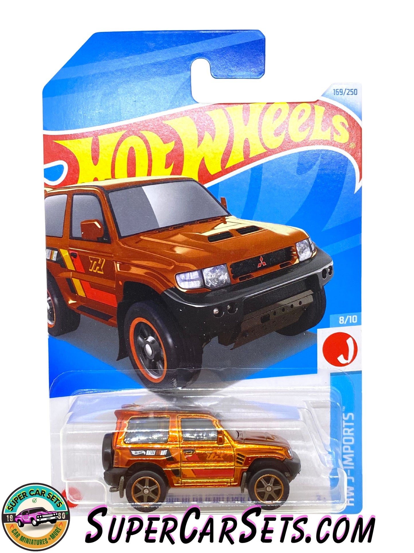 (SUPER TREASURE HUNT) Mitsubishi Pajero Evolution (orange colour) - Hot Wheels HW J-Imports - 2024 (8/10) (169/250)