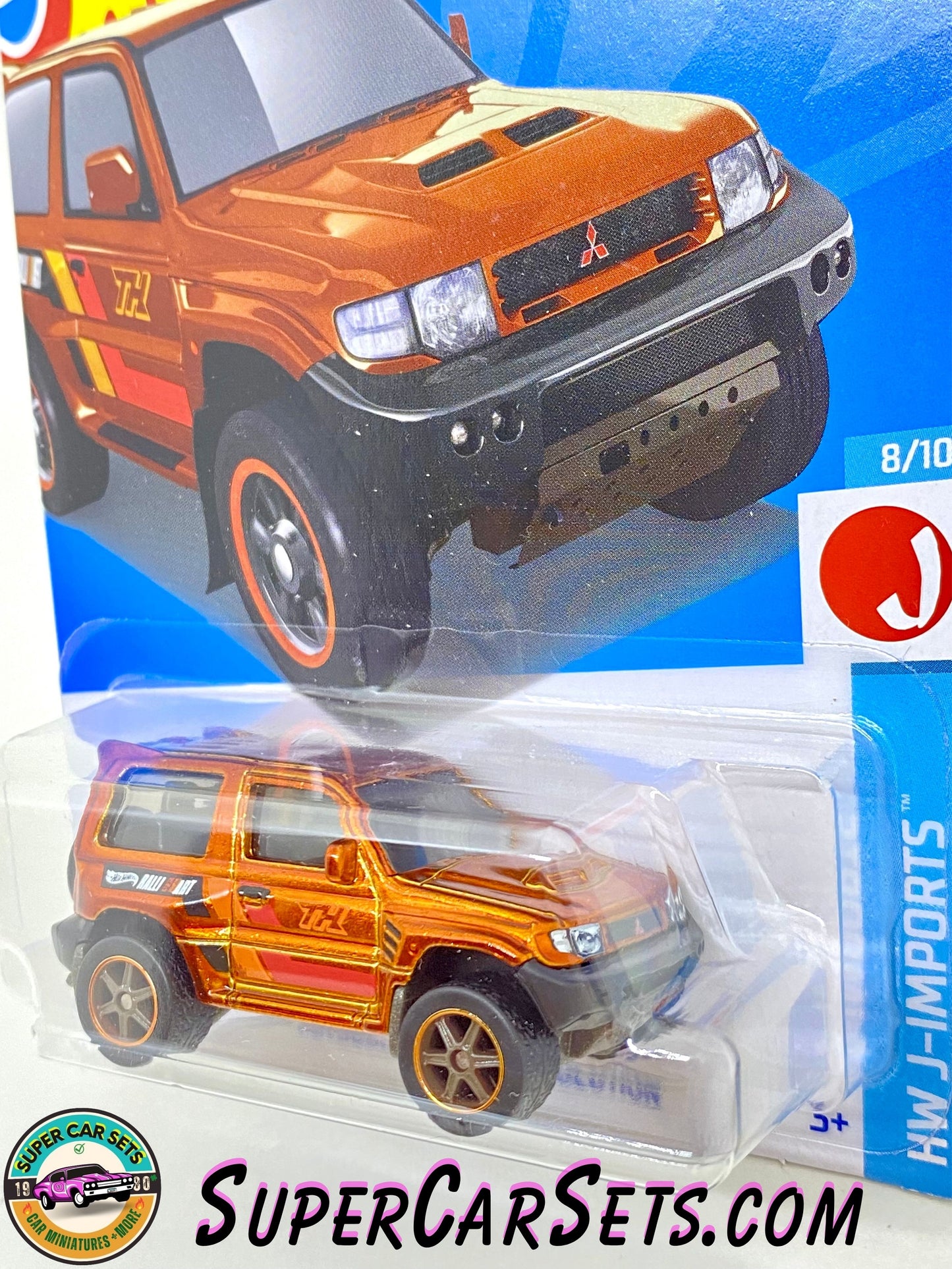 (SUPER TREASURE HUNT) Mitsubishi Pajero Evolution (orange colour) - Hot Wheels HW J-Imports - 2024 (8/10) (169/250)