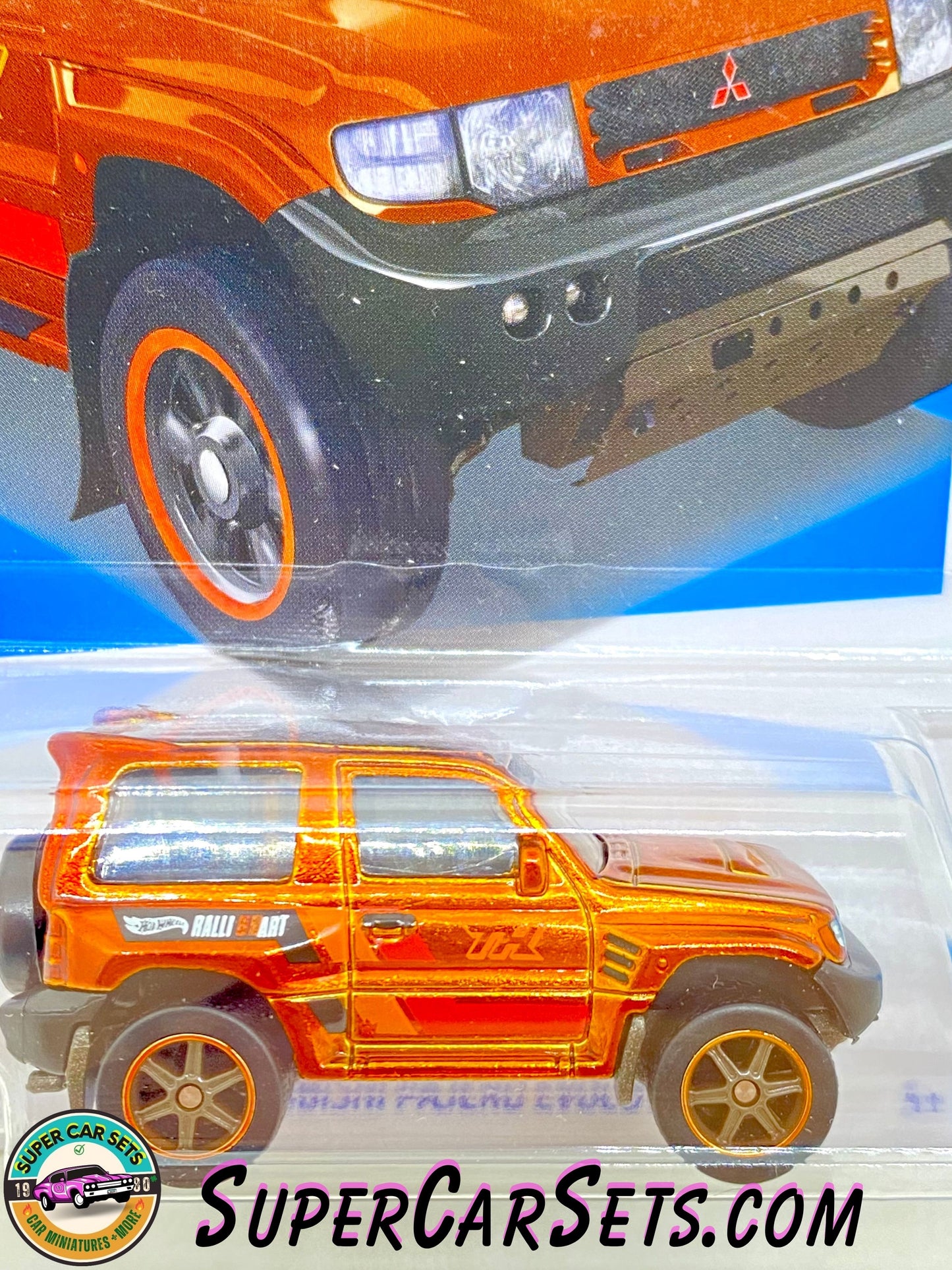 (SUPER TREASURE HUNT) Mitsubishi Pajero Evolution (orange colour) - Hot Wheels HW J-Imports - 2024 (8/10) (169/250)