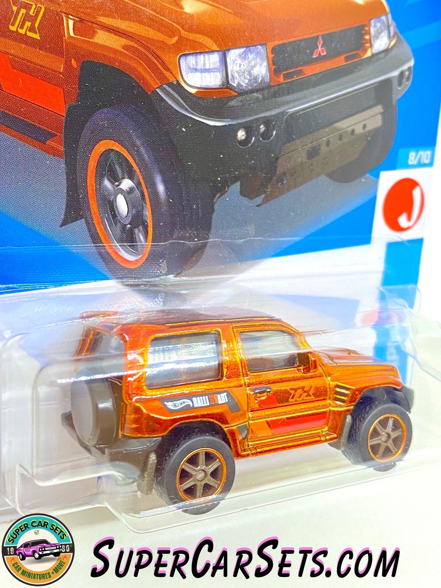 (SUPER TREASURE HUNT) Mitsubishi Pajero Evolution (orange colour) - Hot Wheels HW J-Imports - 2024 (8/10) (169/250)