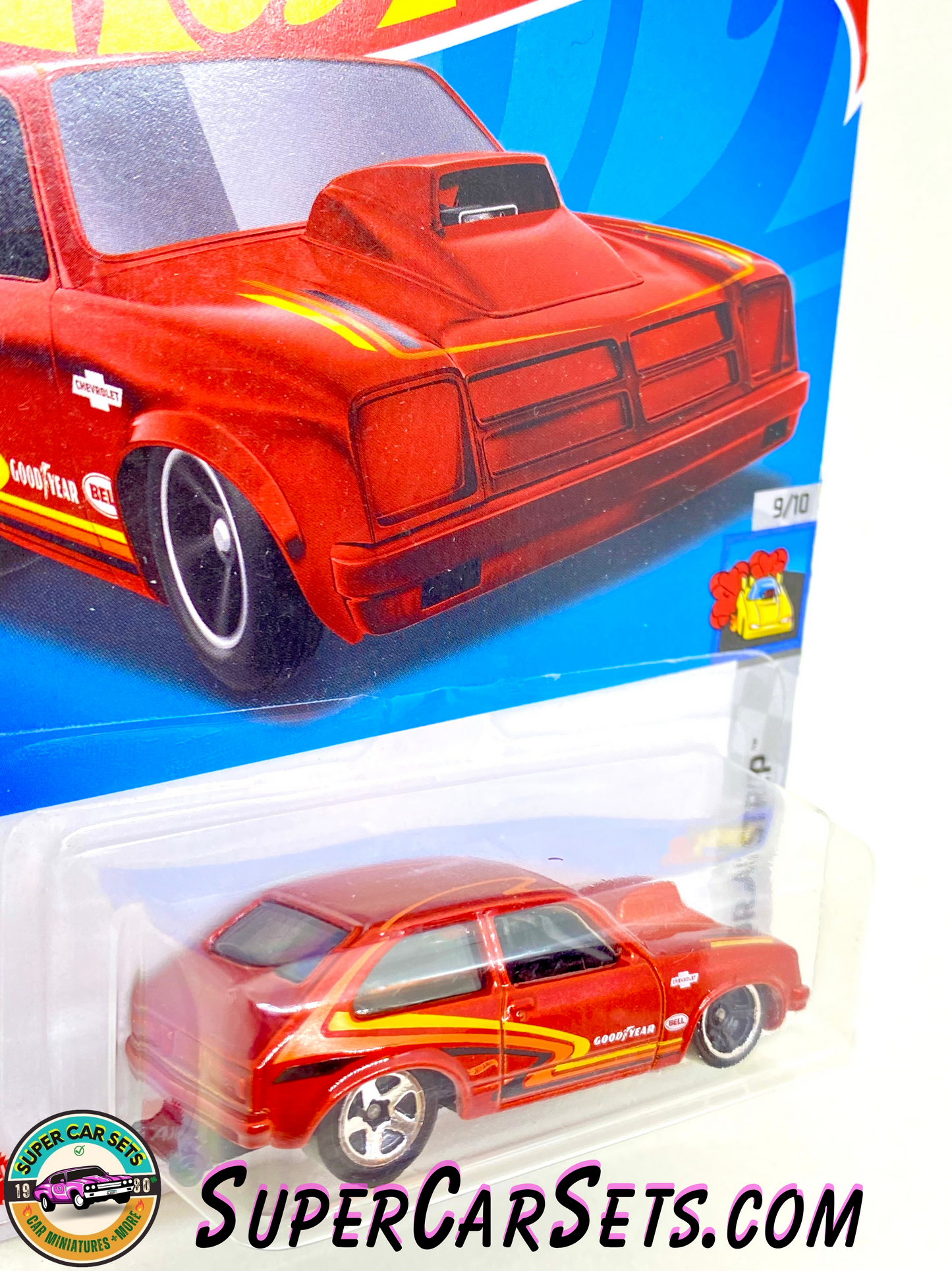 76 Chevy Chevette (red colour) - Hot Wheels HW Drag Strip - 2023 (9/10) (197/250)