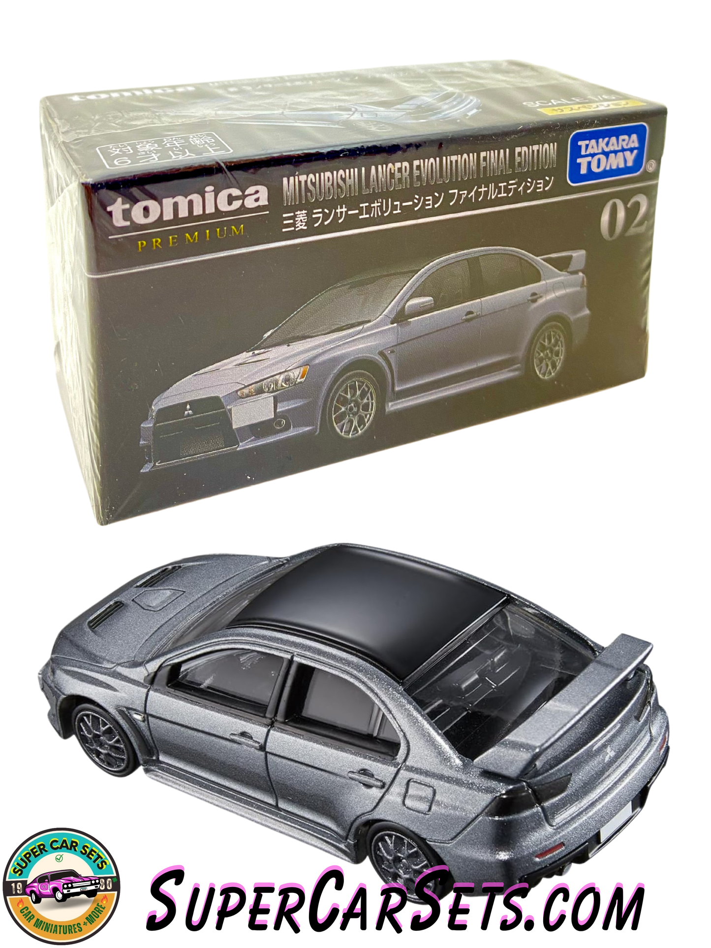 Tomica Premium - (#02) Mitsubishi Lancer Evolution Final Edition (1:61 scale)