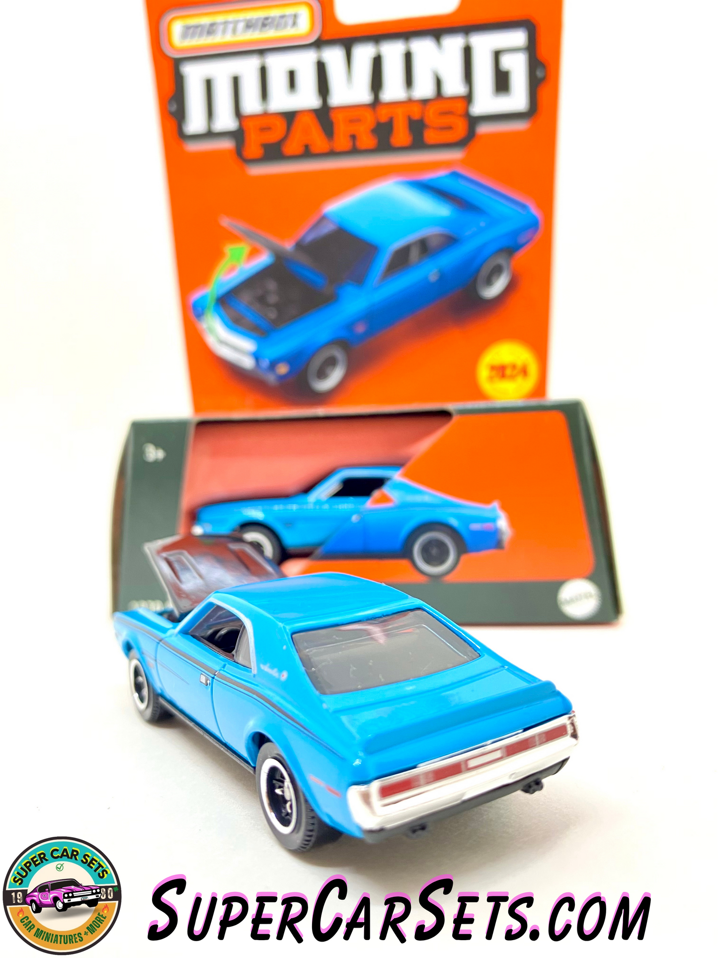 1970 AMC Javelin (blue colour) - Matchbox Moving Parts