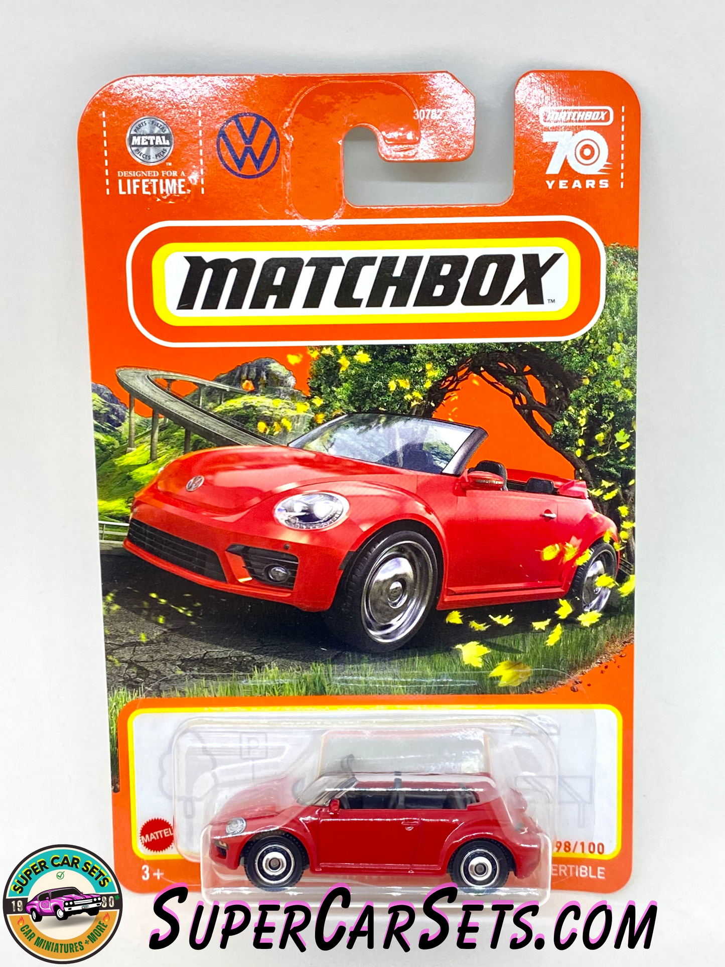 2019 Volkswagen Beetle Convertible (red colour) (98/100) - Matchbox