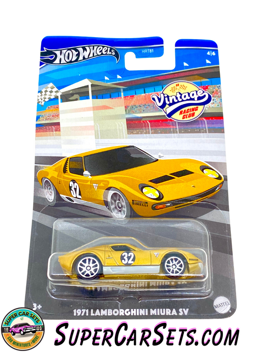 1971 Lamborghini Miura SV - Hot Wheels Vintage Racing Club - (4/6) (HRV03)