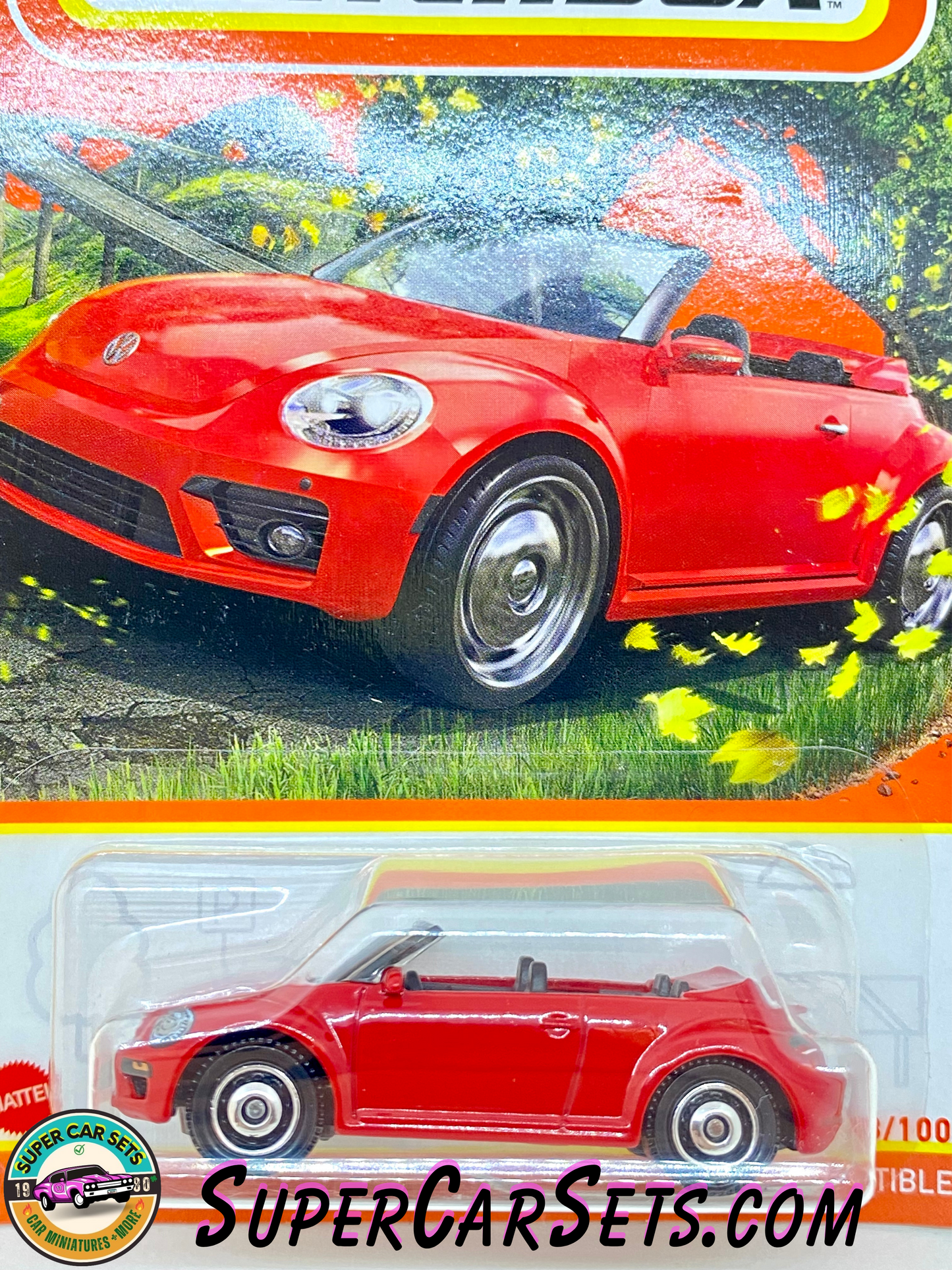 2019 Volkswagen Beetle Convertible (red colour) (98/100) - Matchbox