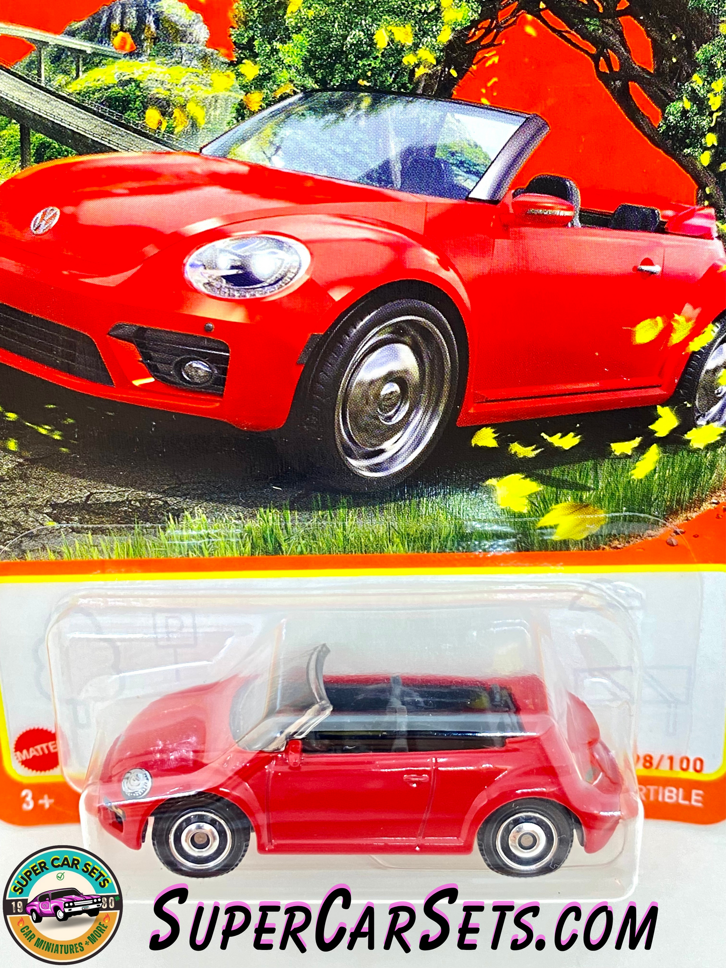 2019 Volkswagen Beetle Convertible (red colour) (98/100) - Matchbox