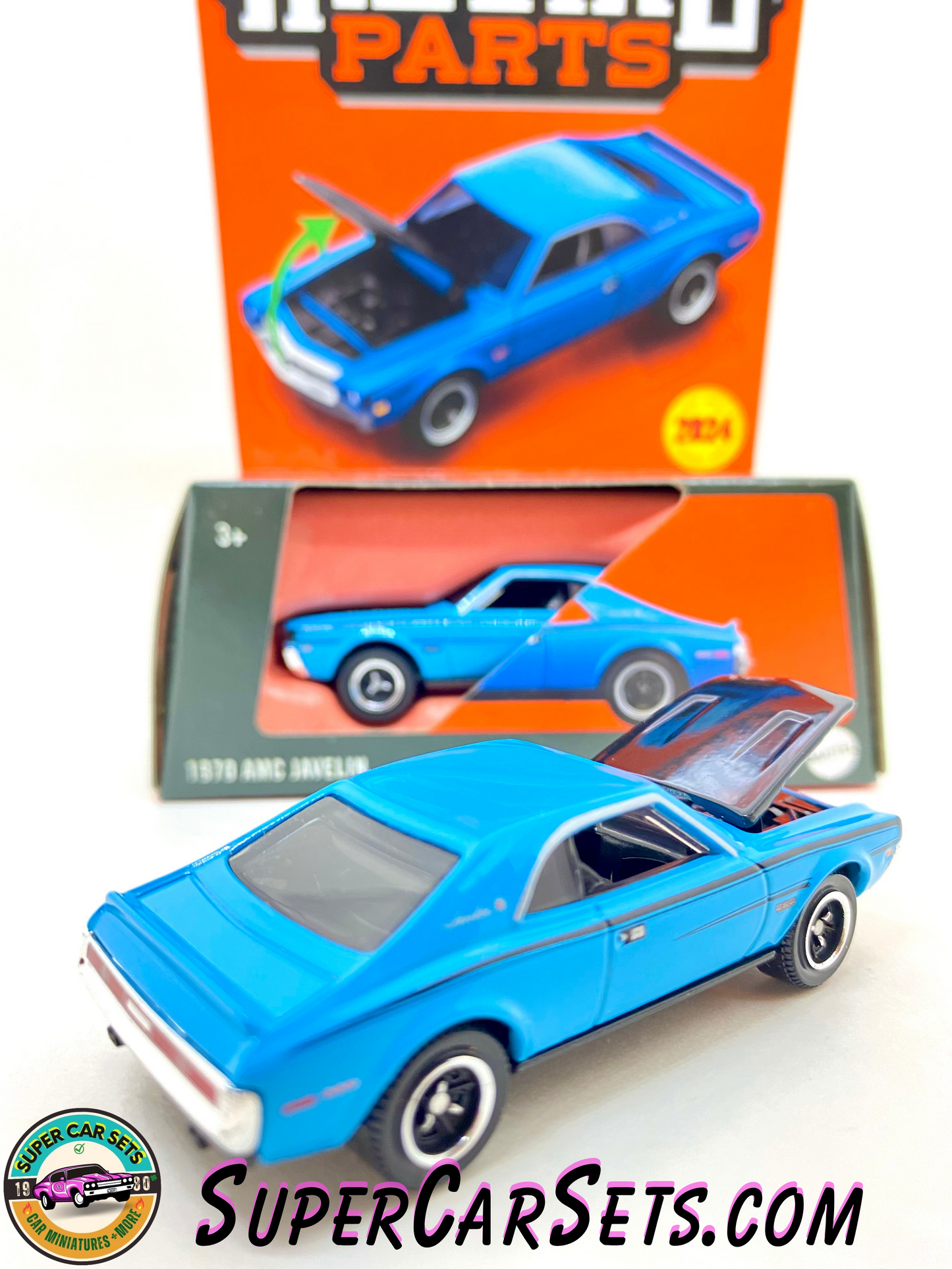 1970 AMC Javelin (blue colour) - Matchbox Moving Parts