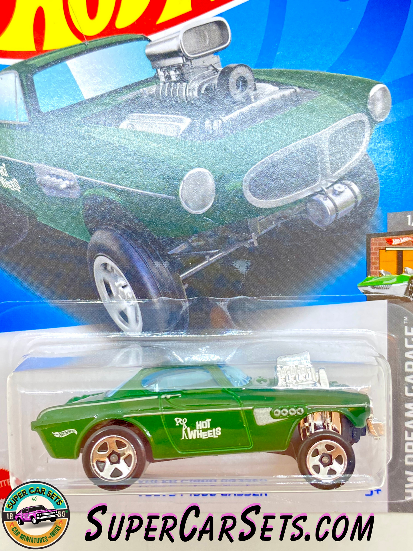 Volvo P1800 Gasser (dark green) - Hot Wheels - HW Dream Garage (1/5) (1/250)