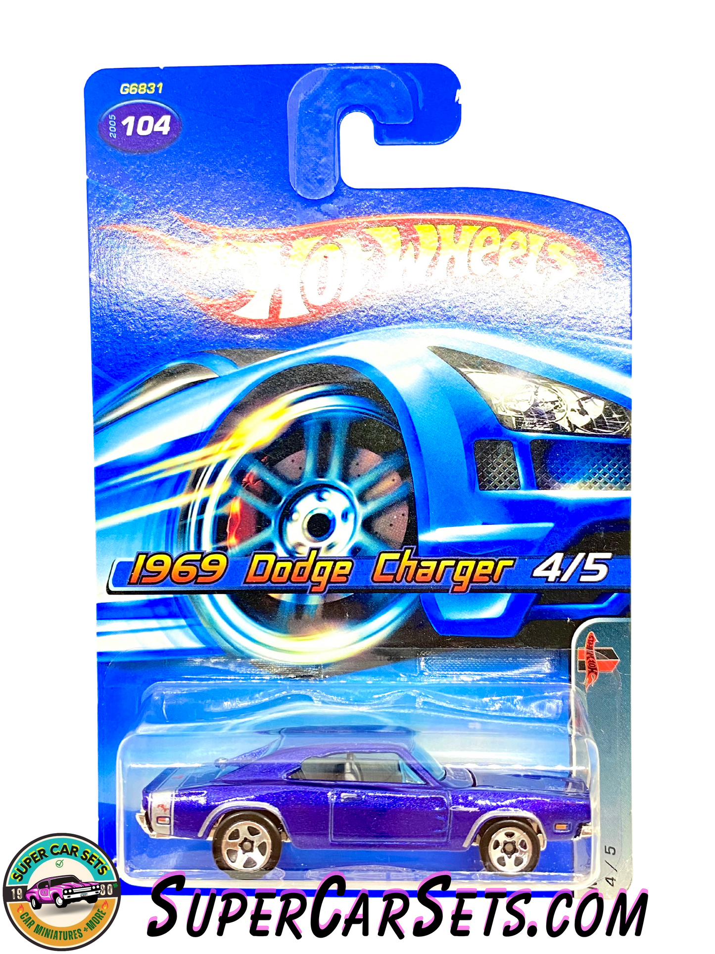 1969 Dodge Charger - Hot Wheels Muscle Mania (4/5) (#104) (G6831) (Year launched 2005)