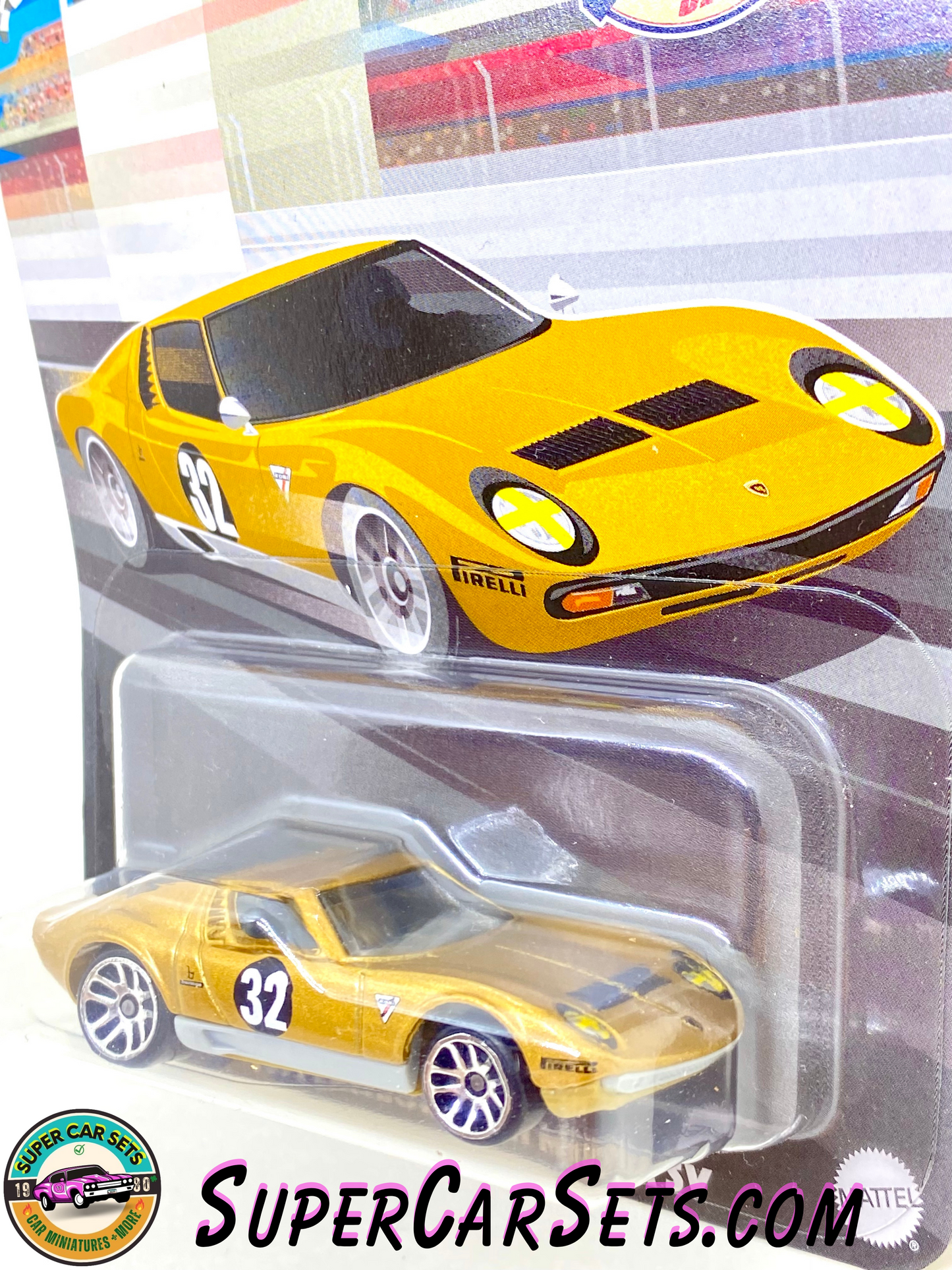 1971 Lamborghini Miura SV - Hot Wheels Vintage Racing Club - (4/6) (HRV03)