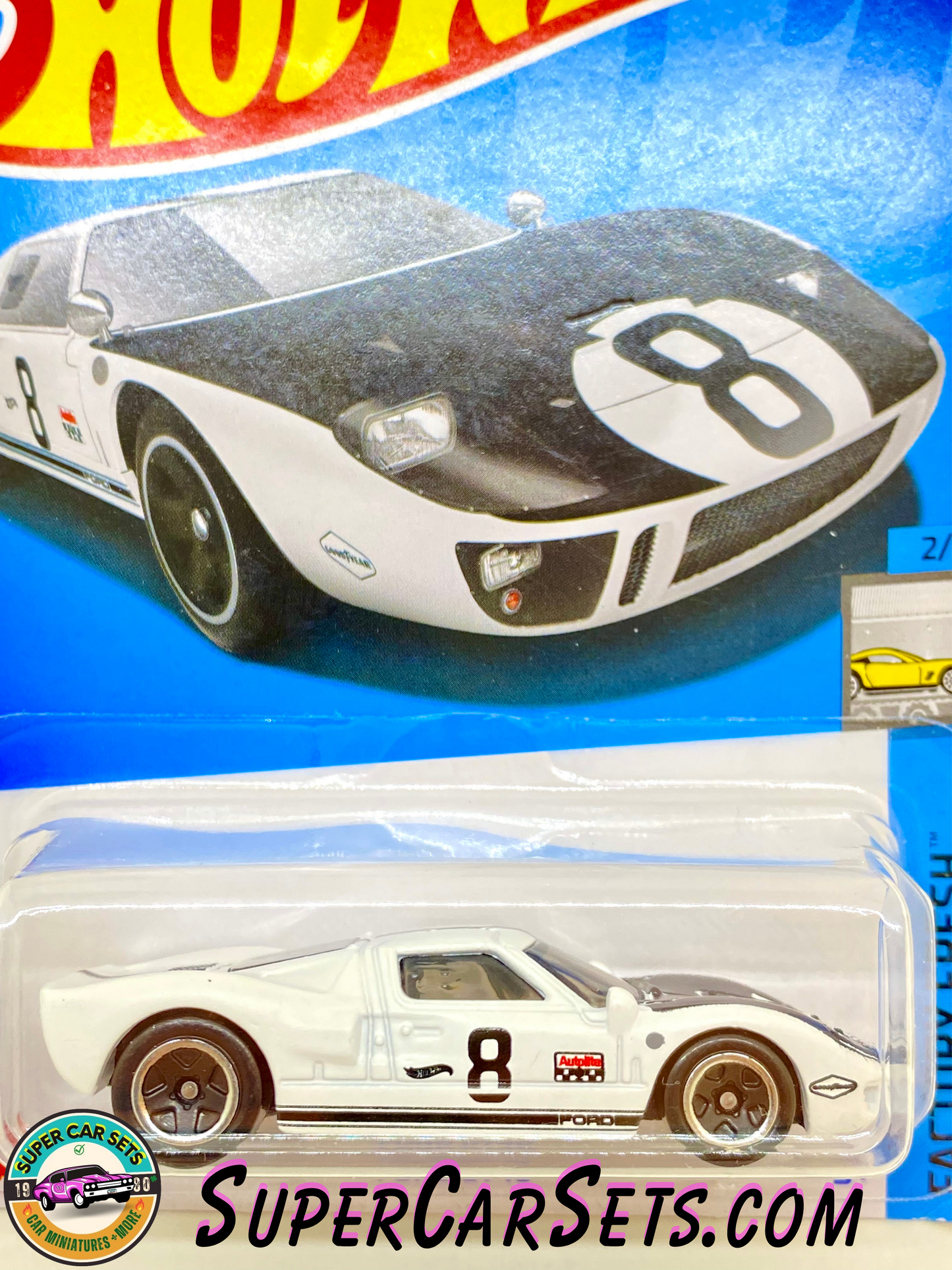 Ford GT40 - Hot Wheels Factory Fresh 2024 (2/10) (12/250) (white colour)