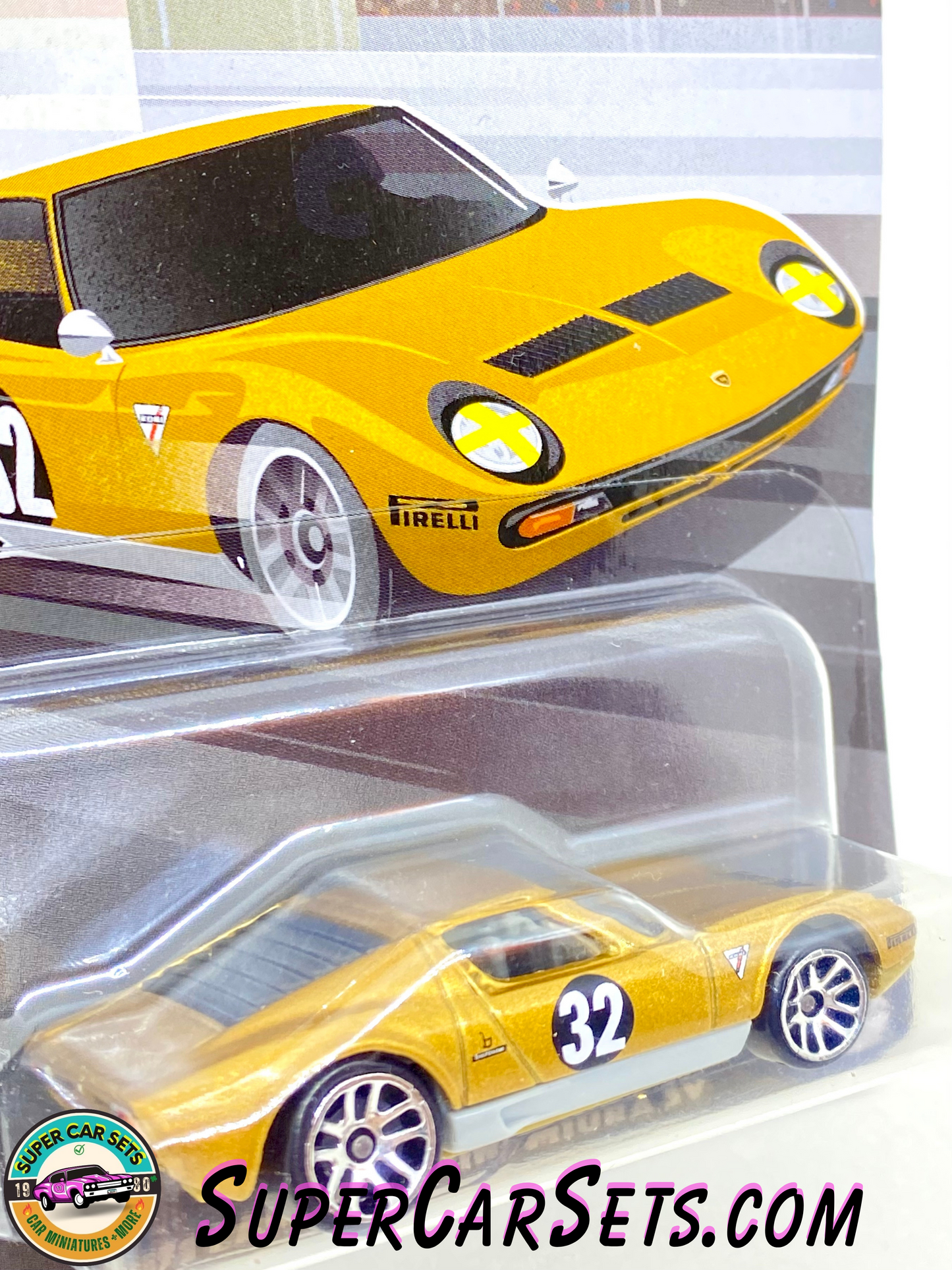 1971 Lamborghini Miura SV - Hot Wheels Vintage Racing Club - (4/6) (HRV03)