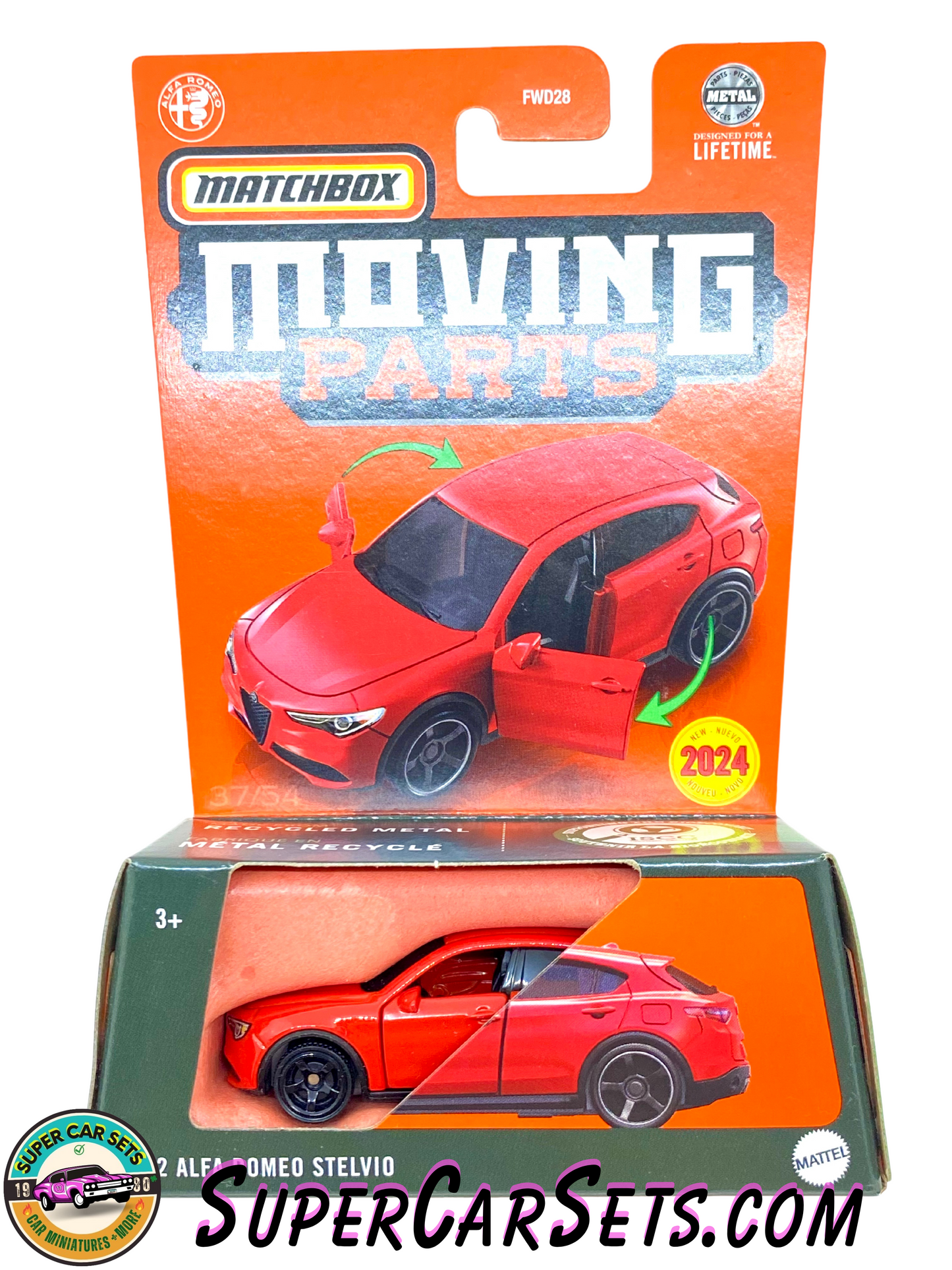 2022 Alfa Romeo Stelvio (red colour) - Matchbox Moving Parts