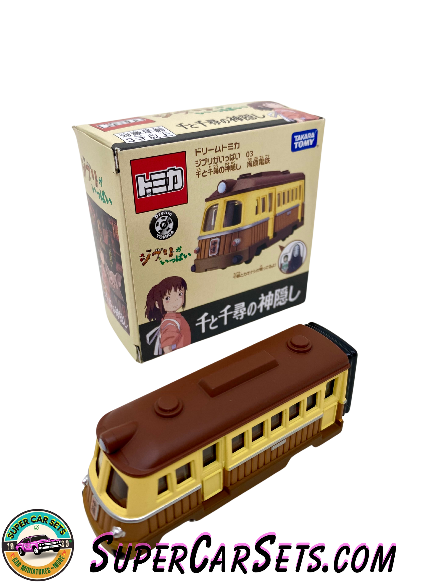 Tomica - Ghibli - Spirited Away (Sen to Chihiro no Kamikakushi) - Umihara Electric Railway Mini Car Toy (box slightly bent)