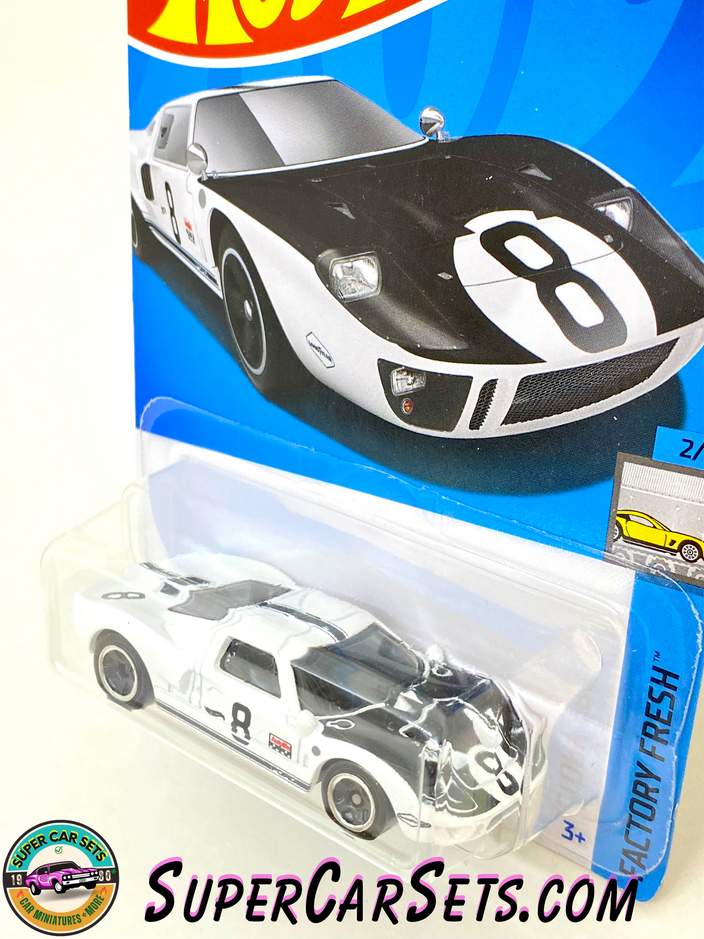 Ford GT40 - Hot Wheels Factory Fresh 2024 (2/10) (12/250) (white colour)