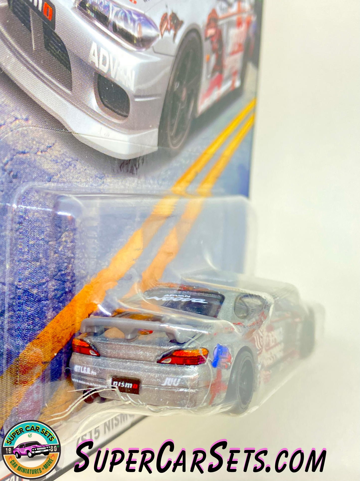 Nissan Silvia (S15 Niscom R-Tune Proto) (car in perfect condition, side card cracked) - Hot Wheels Premium Boulevard #85