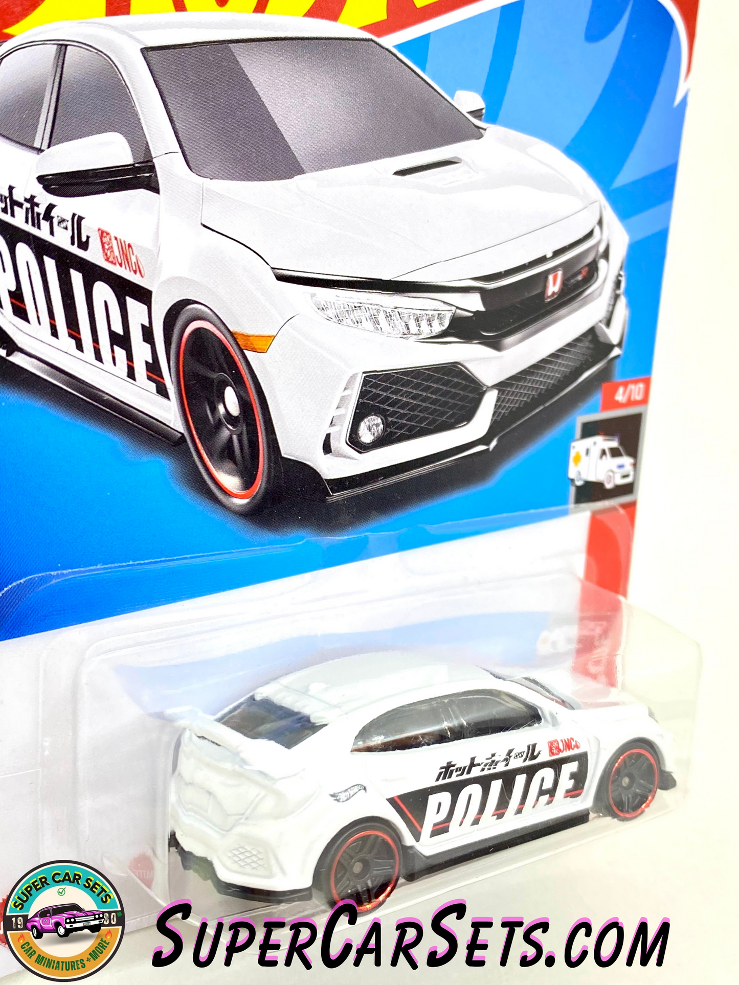 2018 Honda Civic Type R (Police) - Hot Wheels HW Rescue 2023 (4/10) (215/250)