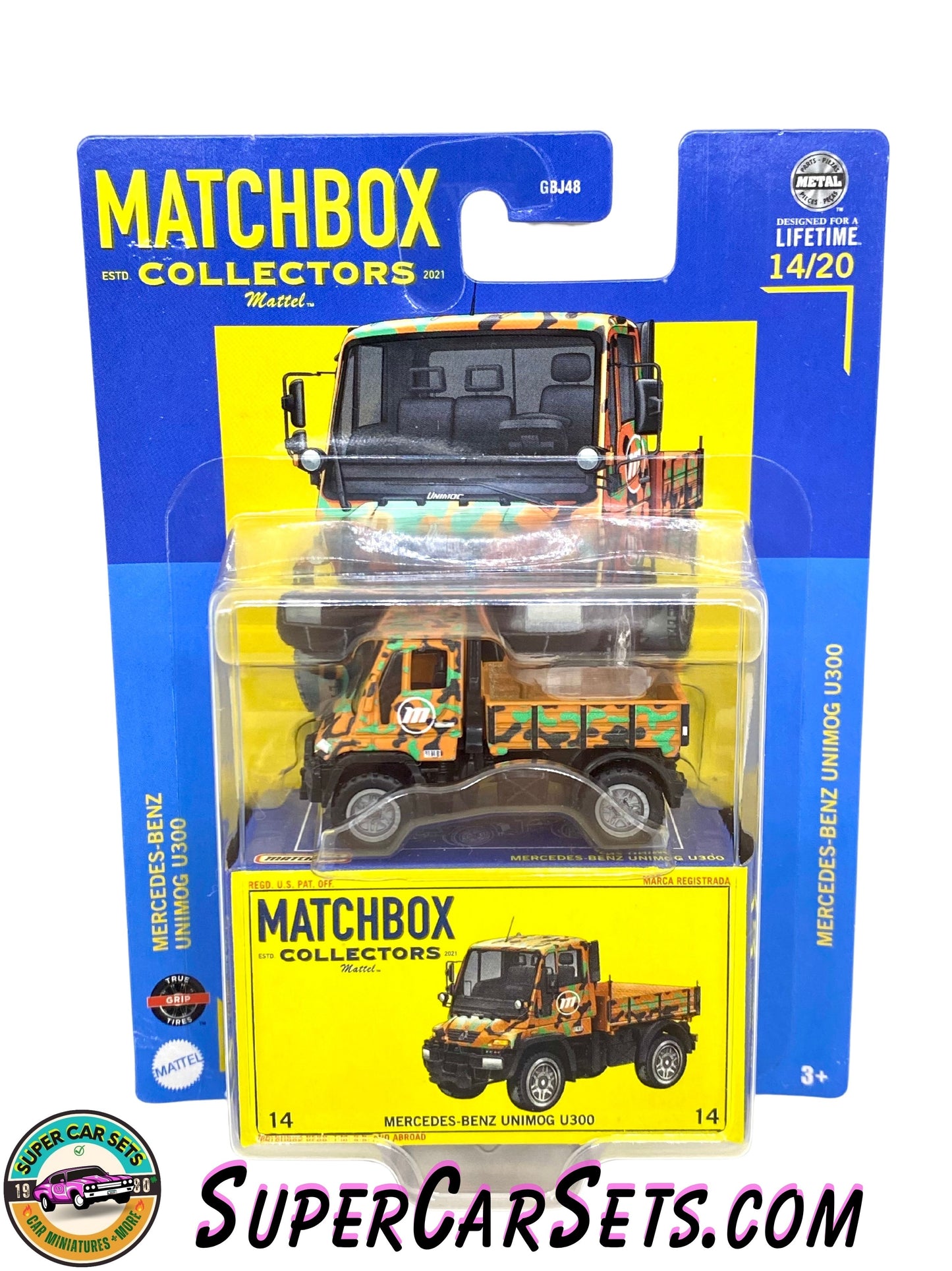 Mercedes-Benz Unimog U300 (card slightly bent) - Matchbox Collectors  14/20