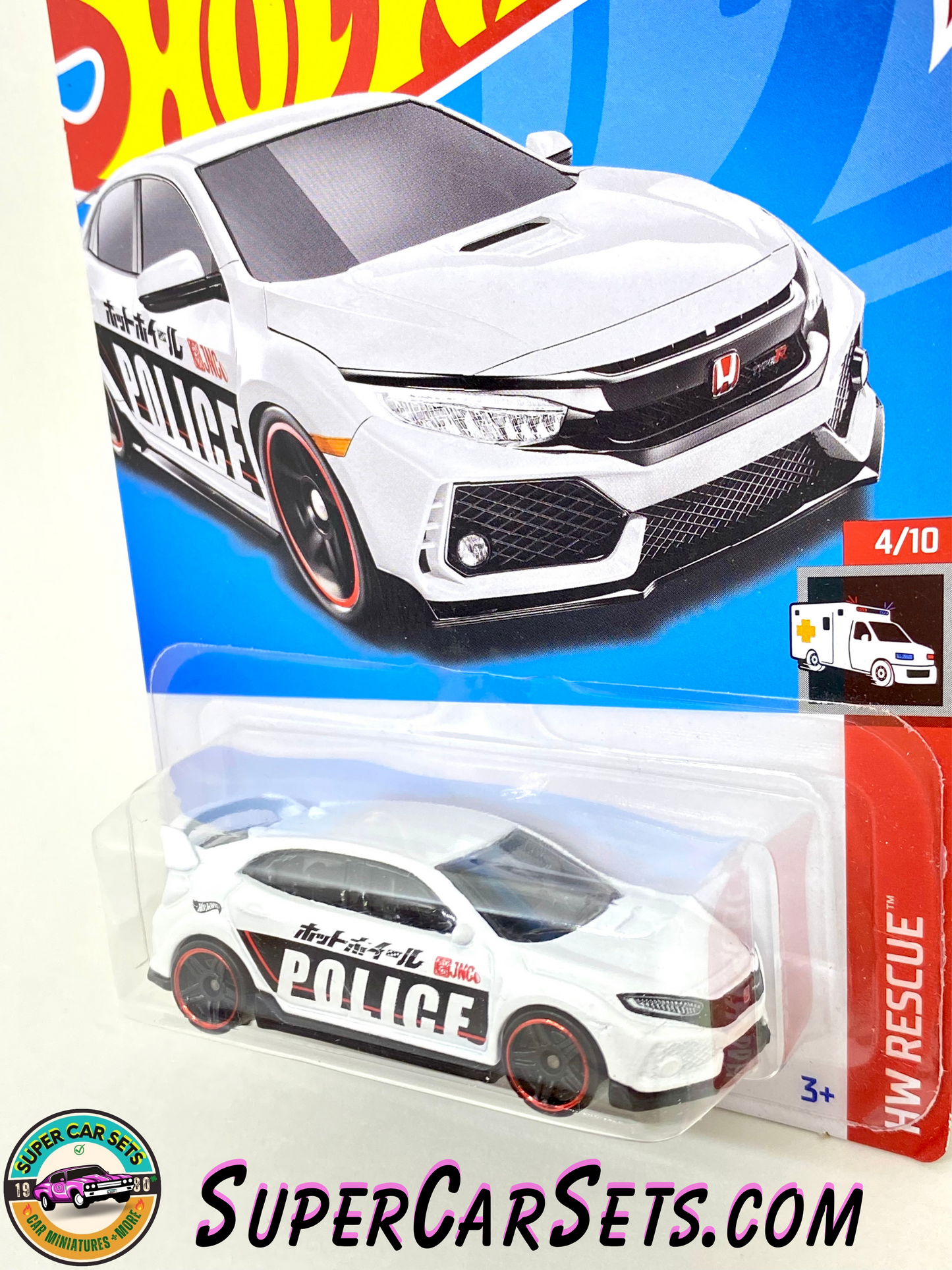 2018 Honda Civic Type R (Police) - Hot Wheels HW Rescue 2023 (4/10) (215/250)