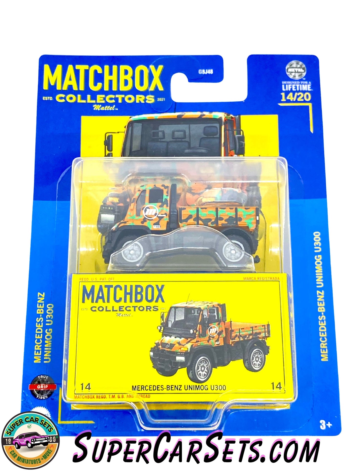 Mercedes-Benz Unimog U300 (card slightly bent) - Matchbox Collectors  14/20