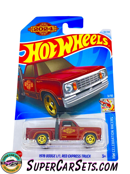 1978 Dodge Li’L Red Express Truck - Hot Wheels HW Celebration Racers - 2024 (3/10) (53/250)