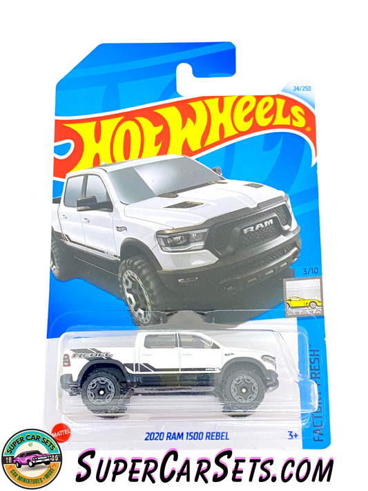 2020 RAM 1500 Rebel (white colour) - Hot Wheels Factory Fresh 2024 (3/10) (24/250)