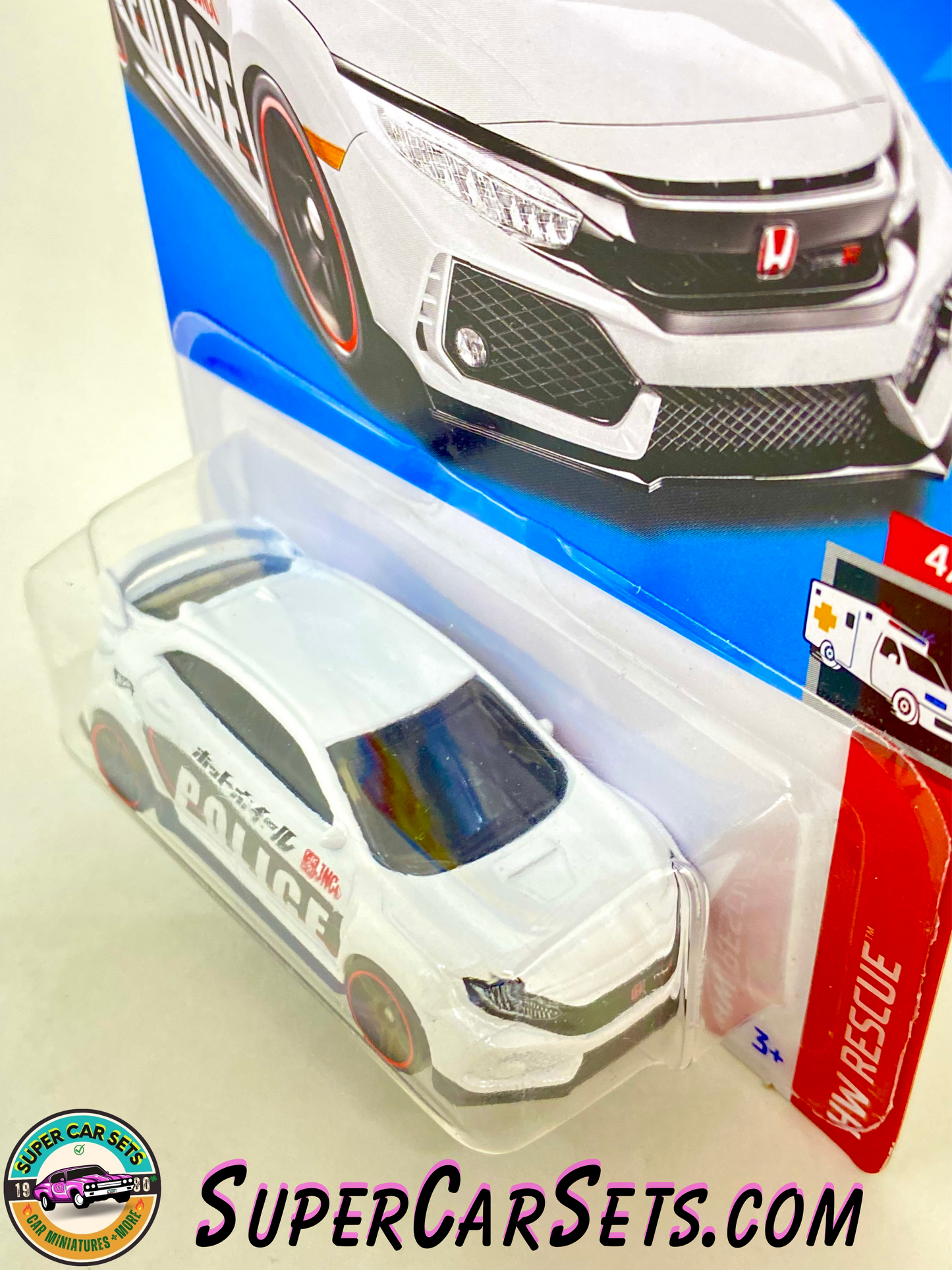 2018 Honda Civic Type R (Police) - Hot Wheels HW Rescue 2023 (4/10) (215/250)