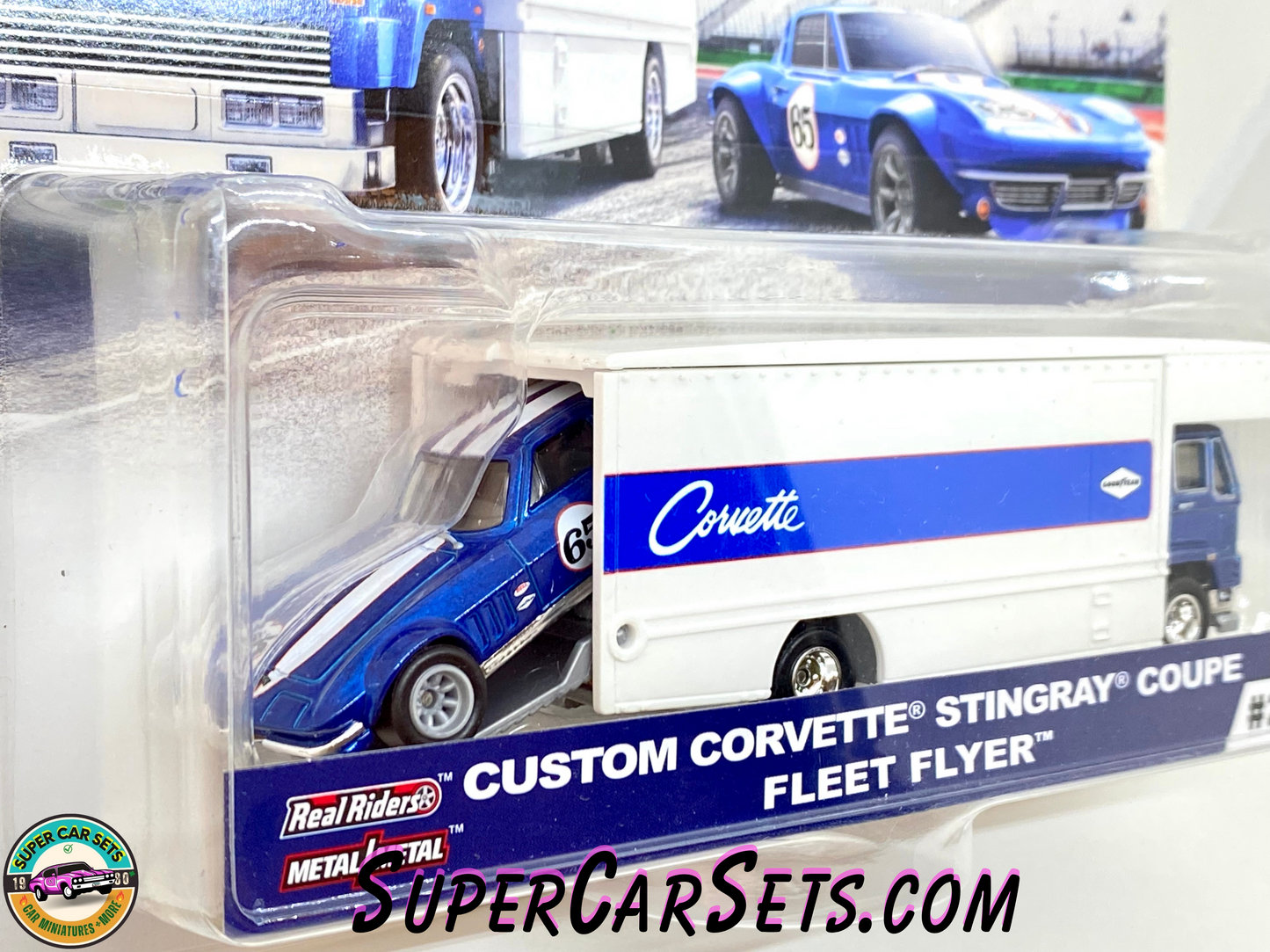 Custom Corvette Stingray Coupe Fleet Flyer - Hot Wheels Team Transport (#24)