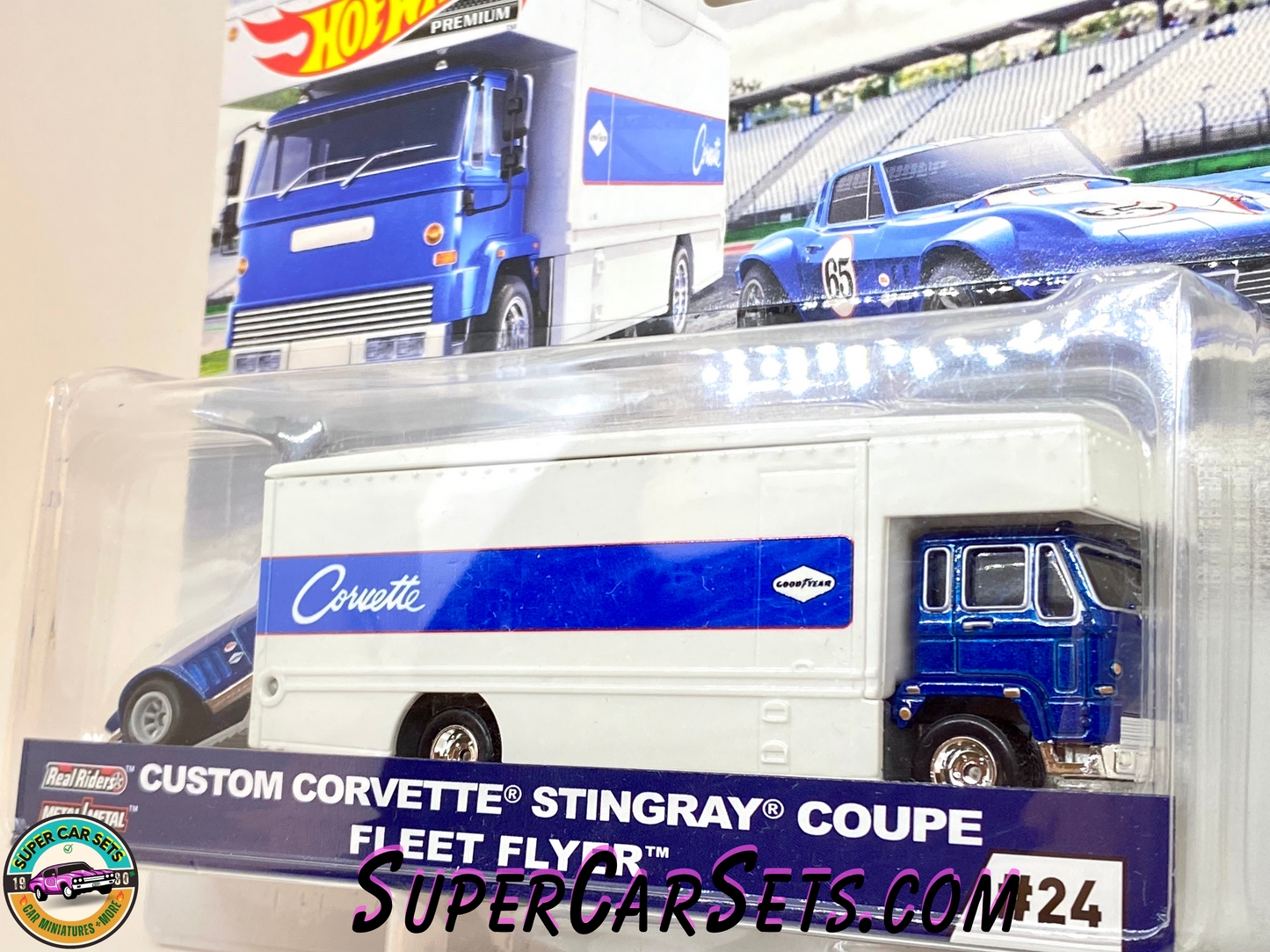 Custom Corvette Stingray Coupe Fleet Flyer - Hot Wheels Team Transport (#24)