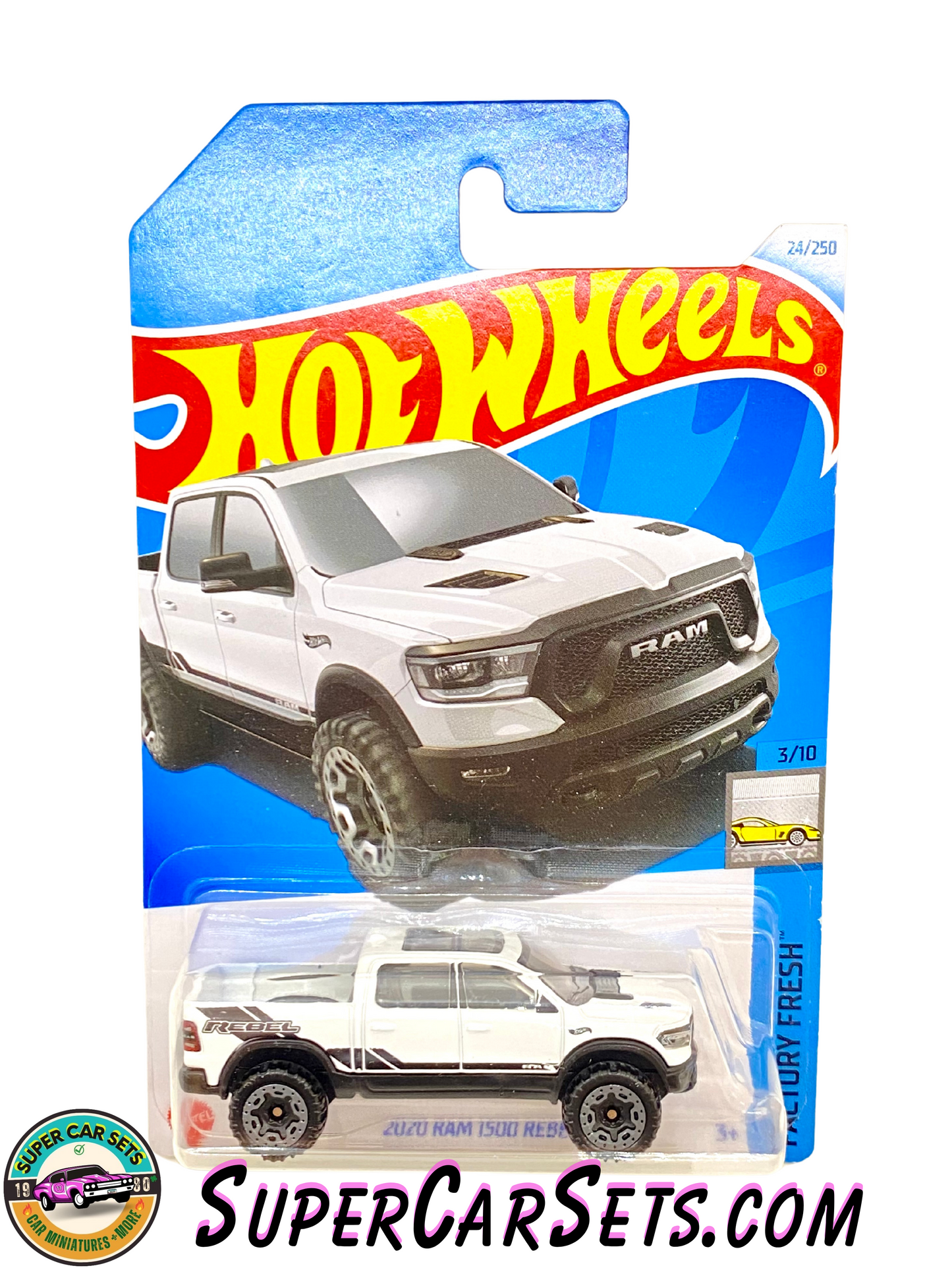 2020 RAM 1500 Rebel (white colour) - Hot Wheels Factory Fresh 2024 (3/10) (24/250)